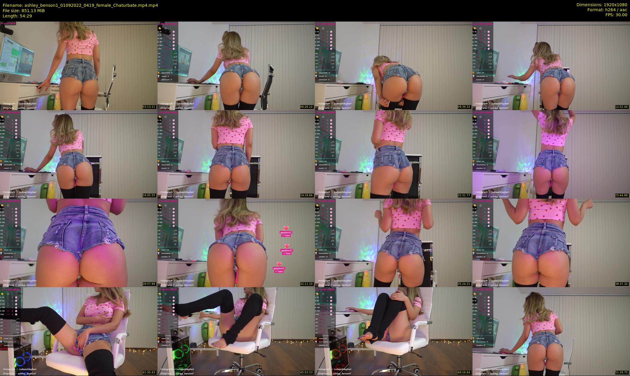 ashley_benson1 — 55 minute Chaturbate female cam show recording, 1080p, Sep 1, 2022
