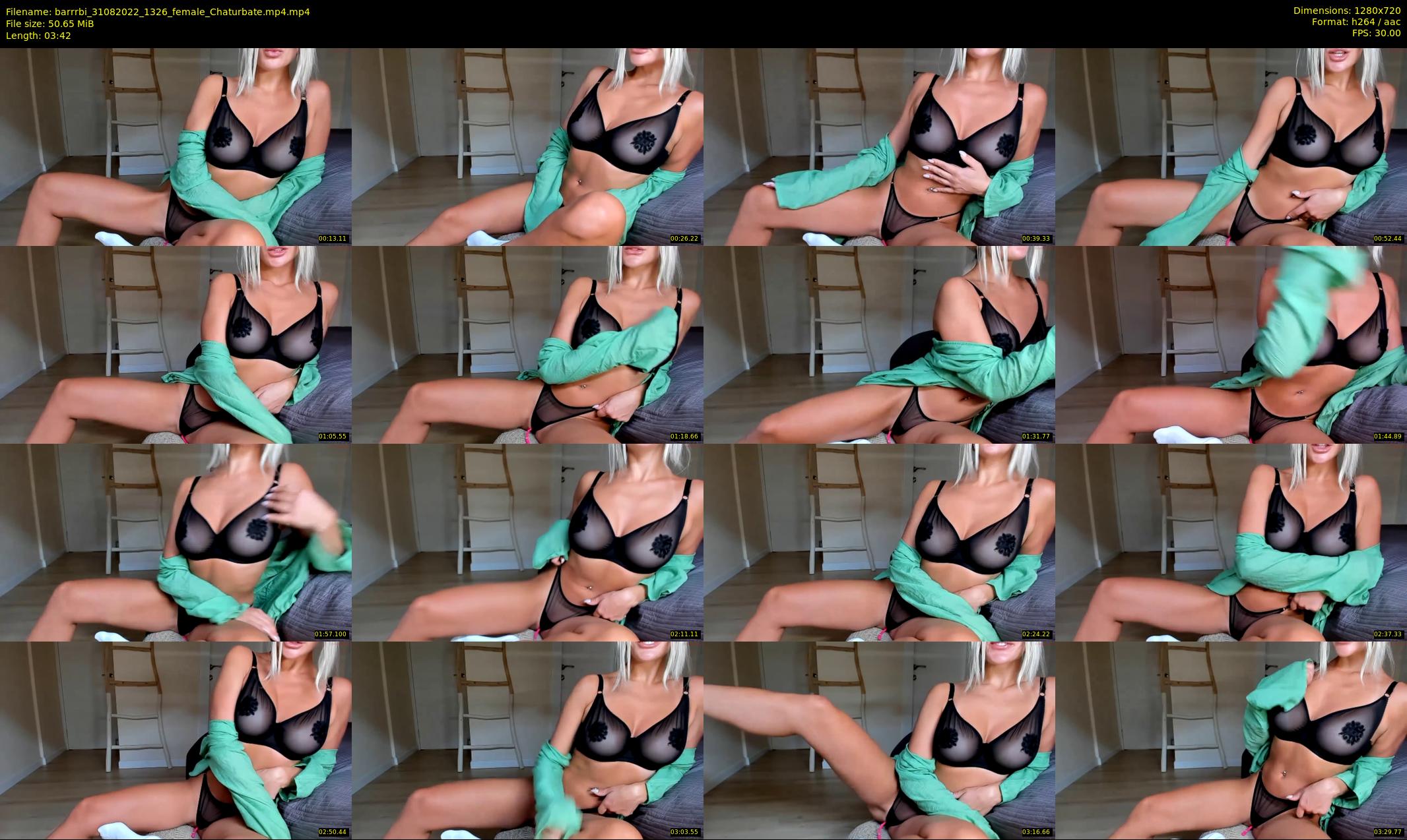barrrbi — 4 minute Chaturbate female cam show recording, 720p, Aug 31, 2022