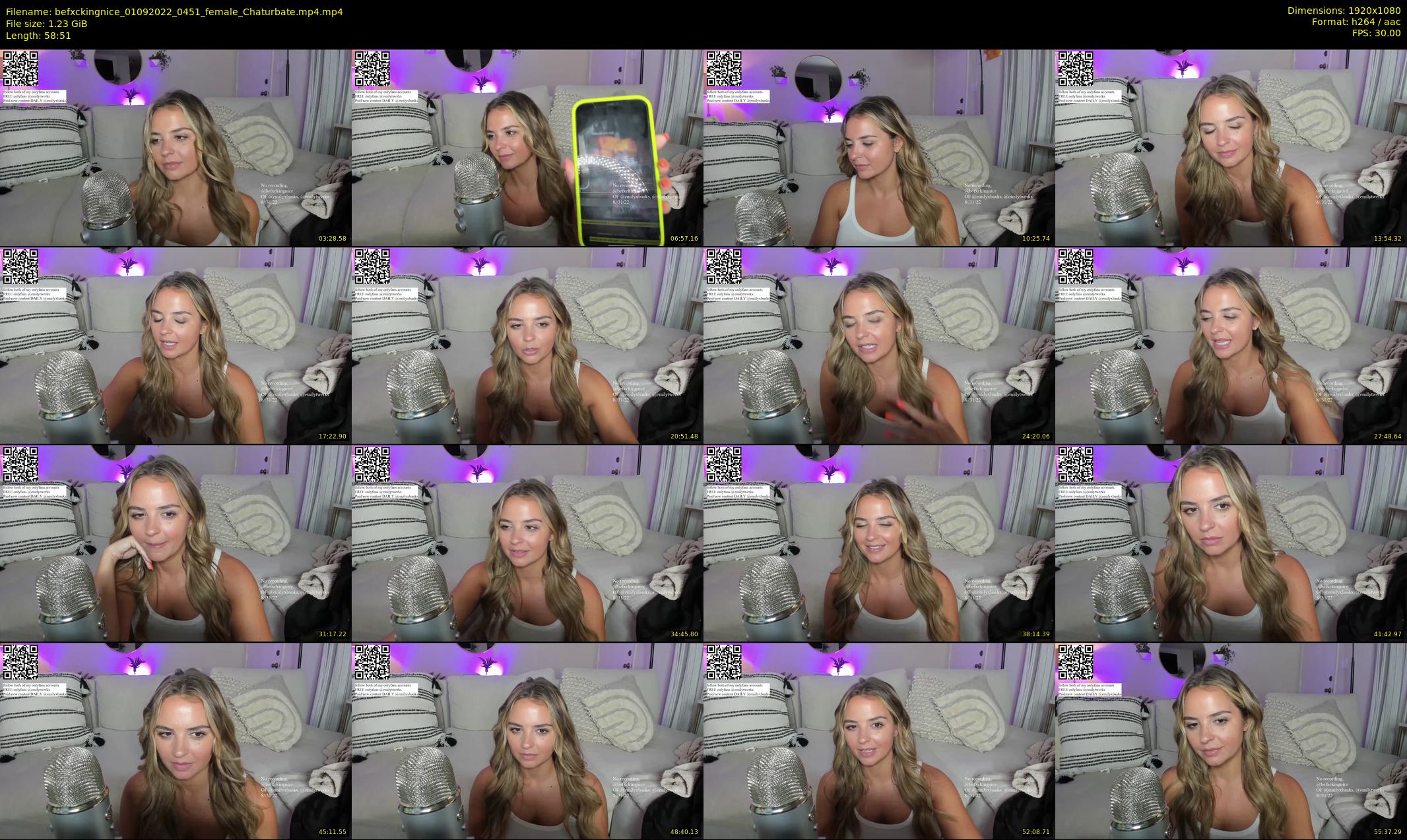 befxckingnice — 59 minute Chaturbate female cam show recording, 1080p, Sep 1, 2022