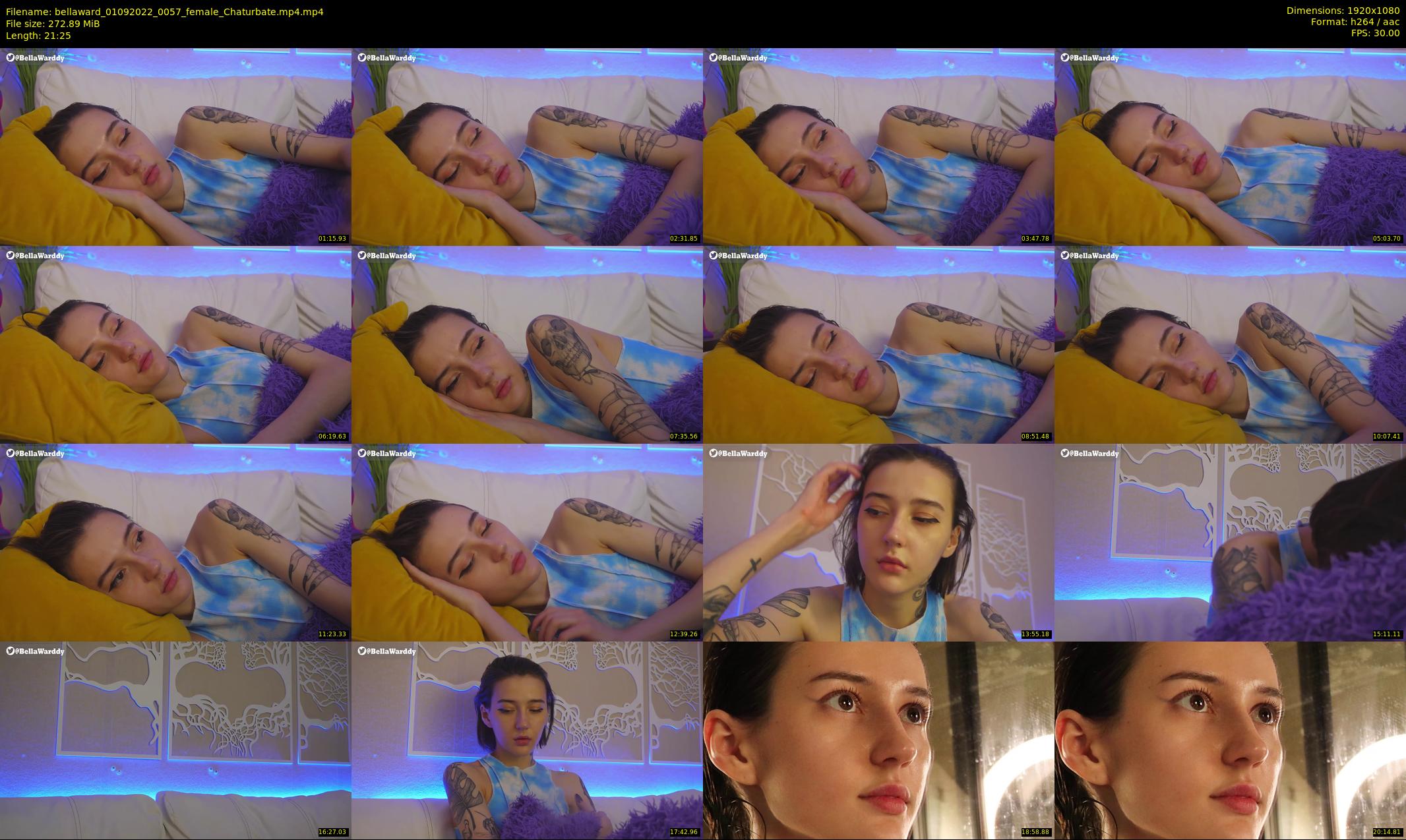 bellaward — 22 minute Chaturbate female cam show recording, 1080p, Sep 1, 2022