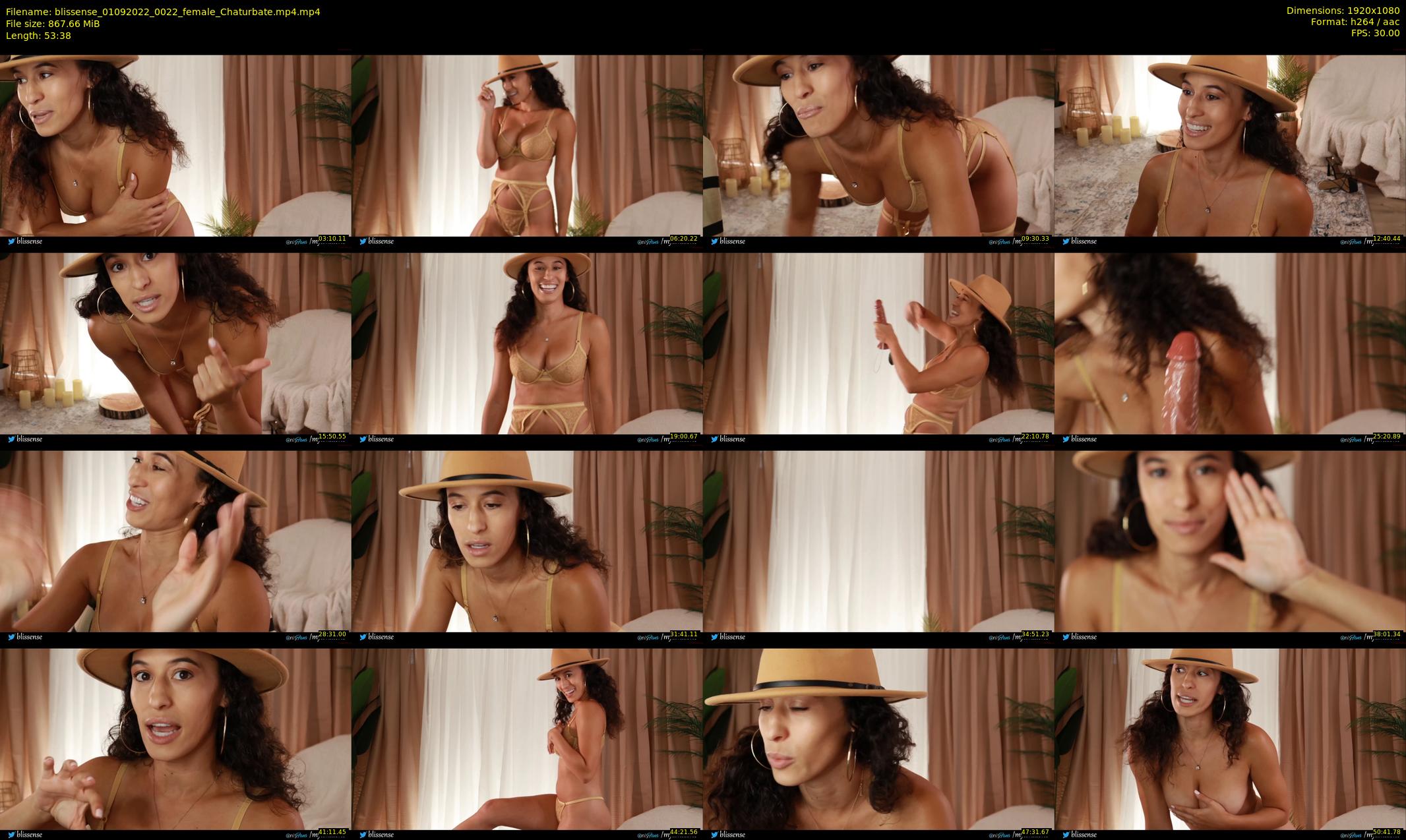 blissense — 54 minute Chaturbate female cam show recording, 1080p, Sep 1, 2022