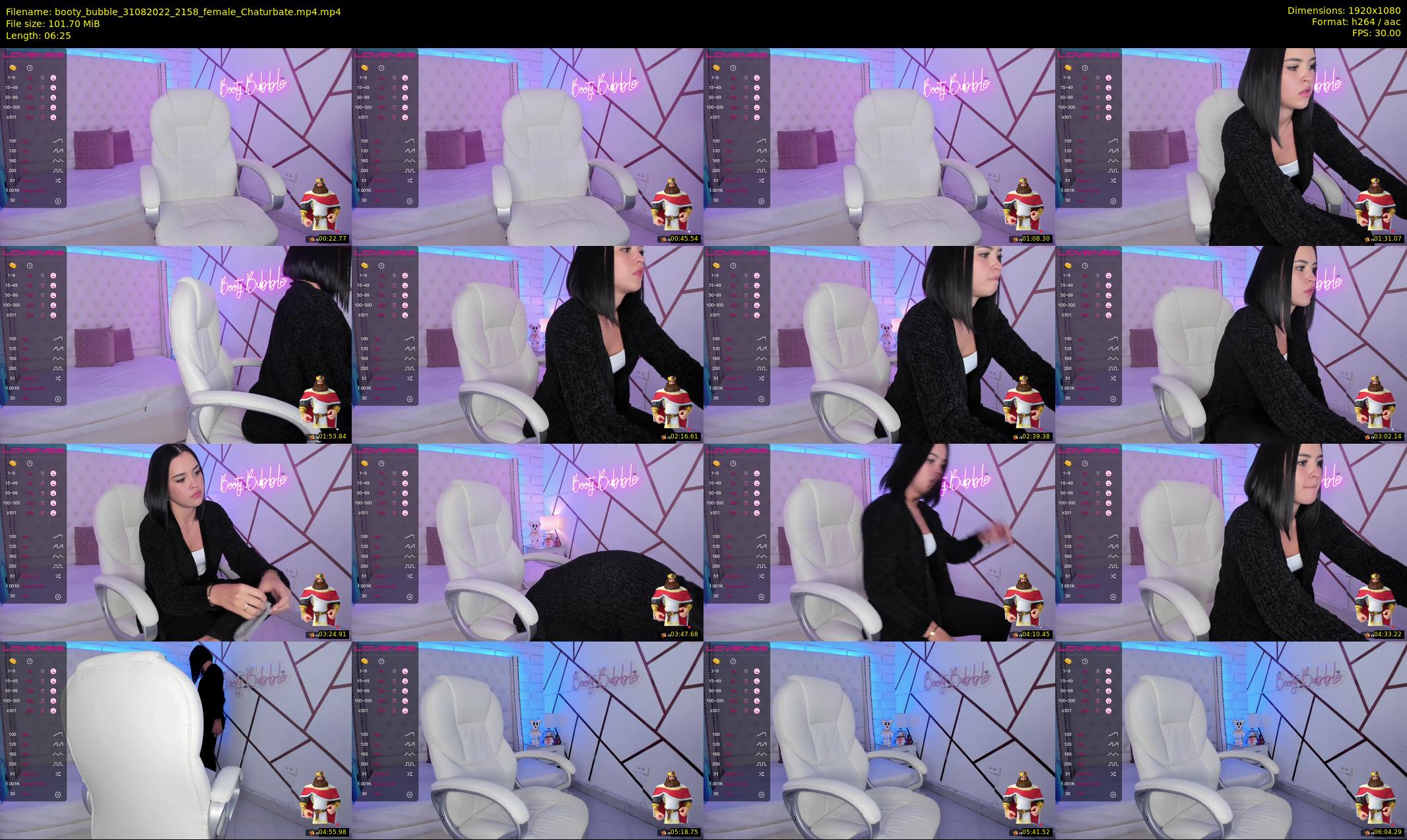 booty_bubble — 7 minute Chaturbate female cam show recording, 1080p, Aug 31, 2022