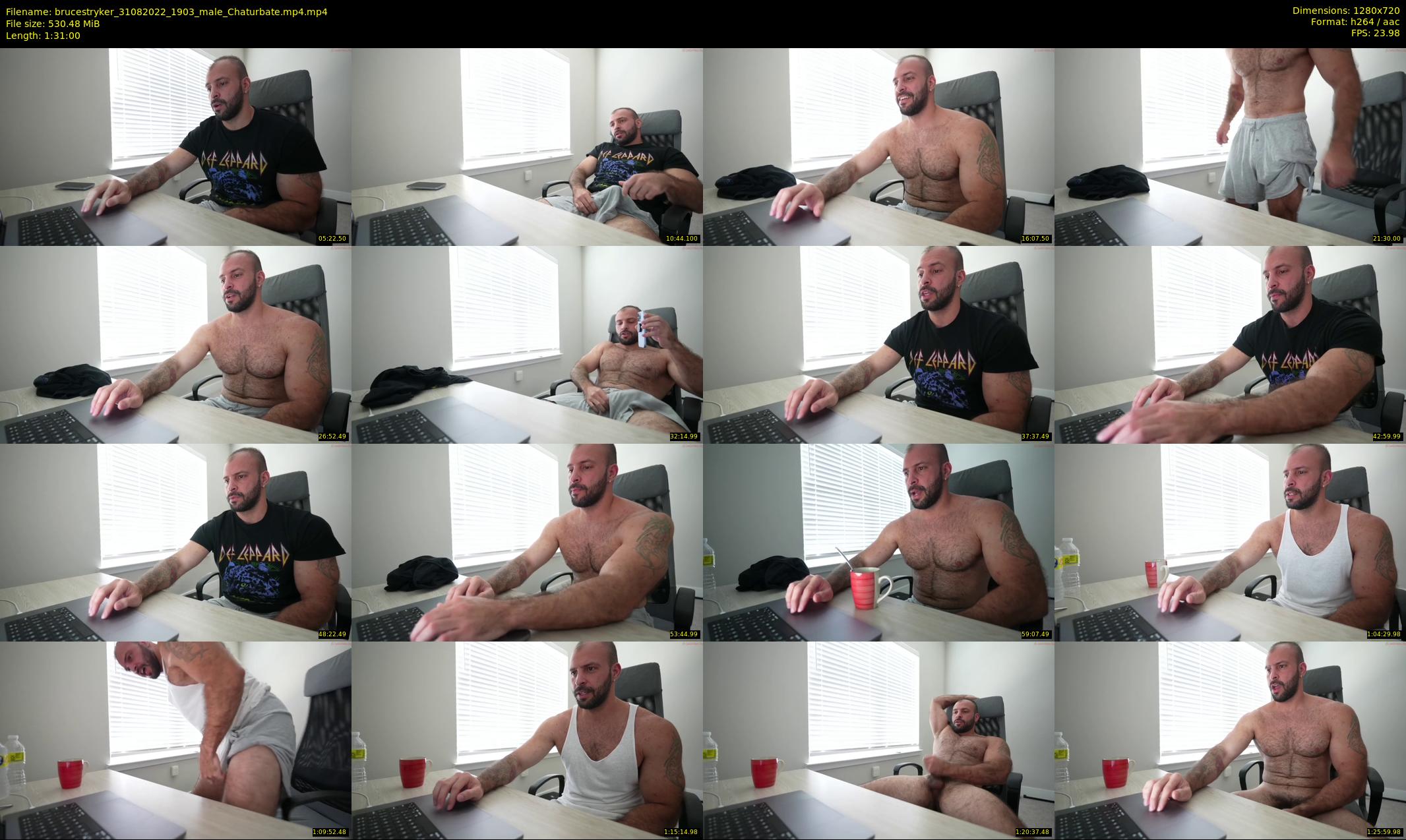 brucestryker — 91 minute Chaturbate male cam show recording, 720p, Aug 31, 2022