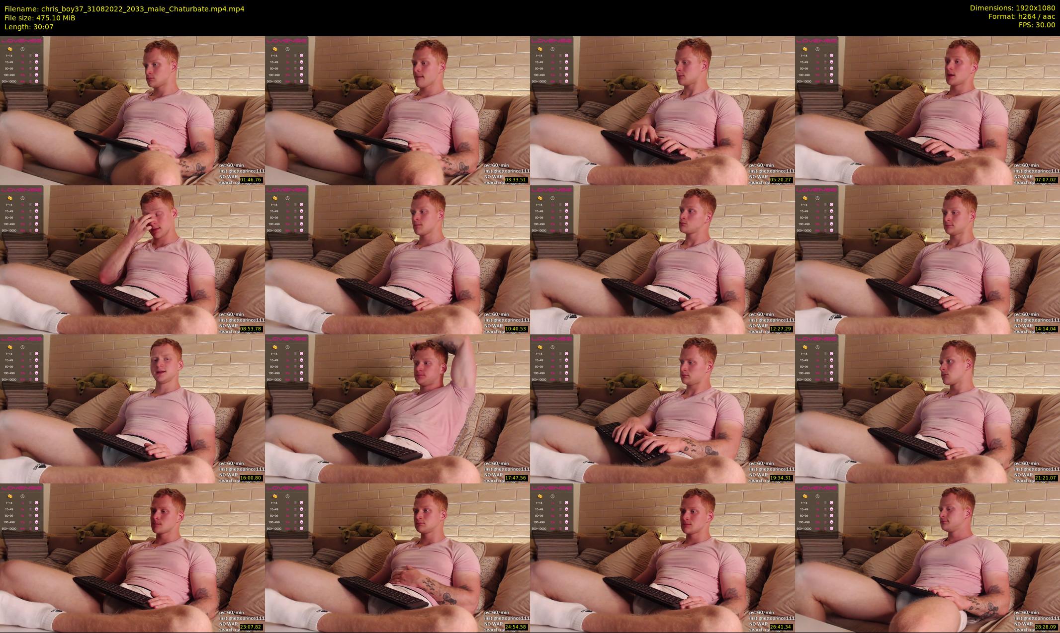 chris_boy37 — 31 minute Chaturbate male cam show recording, 1080p, Aug 31, 2022