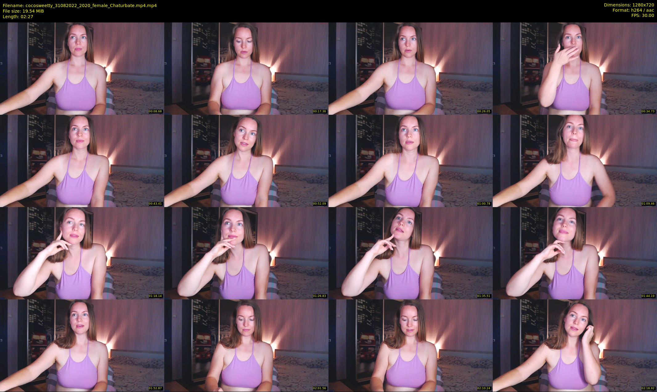cocosweetty — 3 minute Chaturbate female cam show recording, 720p, Aug 31, 2022