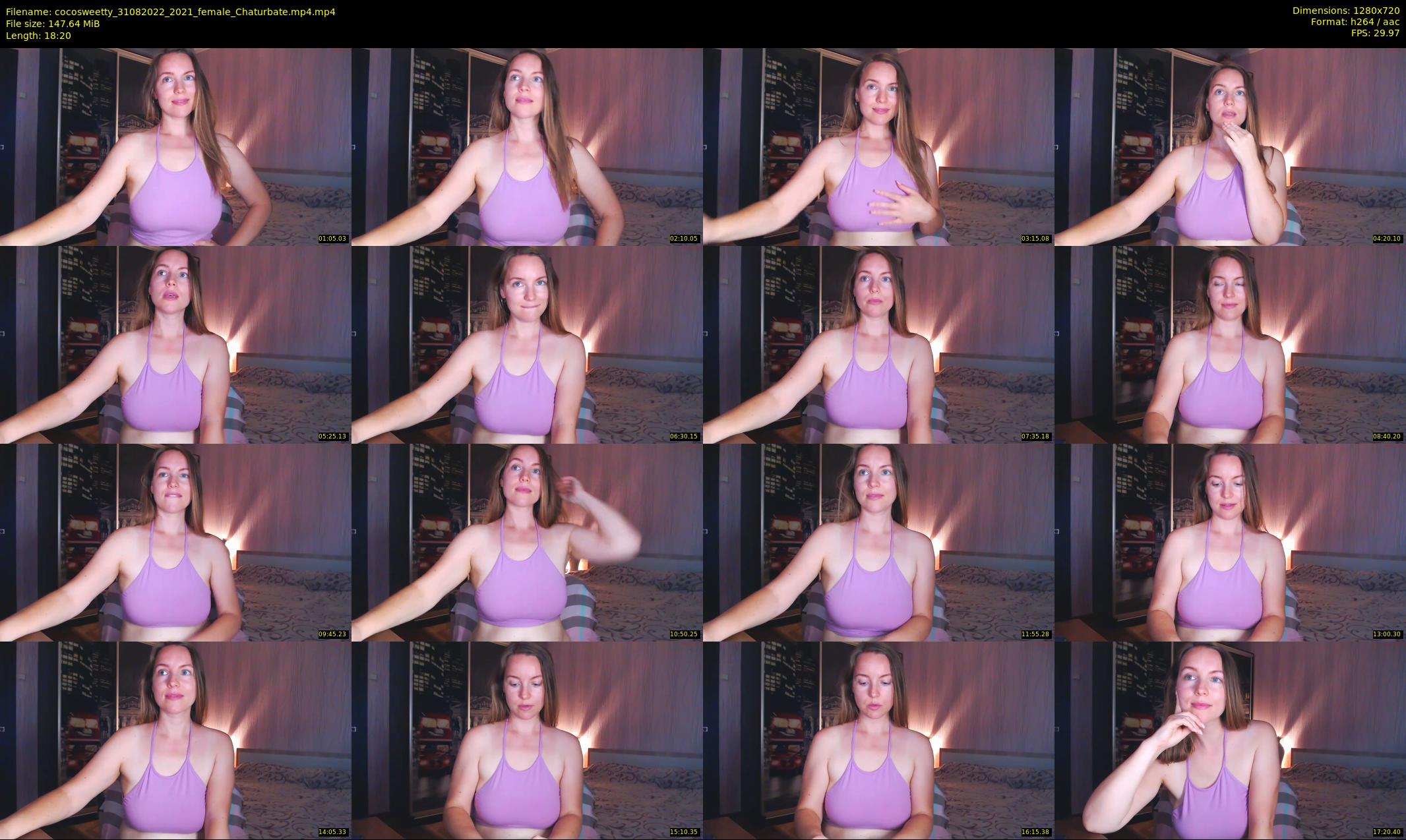 cocosweetty — 19 minute Chaturbate female cam show recording, 720p, Aug 31, 2022