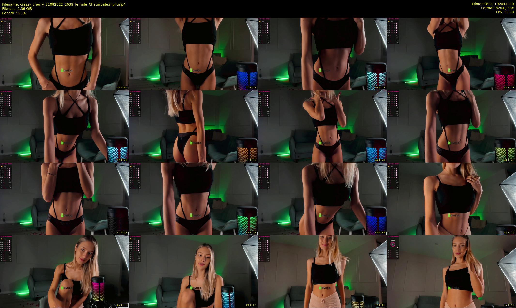 crazzy_cherry — 60 minute Chaturbate female cam show recording, 1080p, Aug 31, 2022
