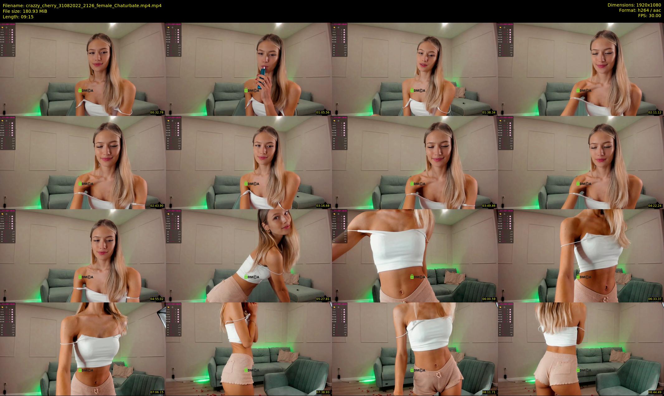 crazzy_cherry — 10 minute Chaturbate female cam show recording, 1080p, Aug 31, 2022