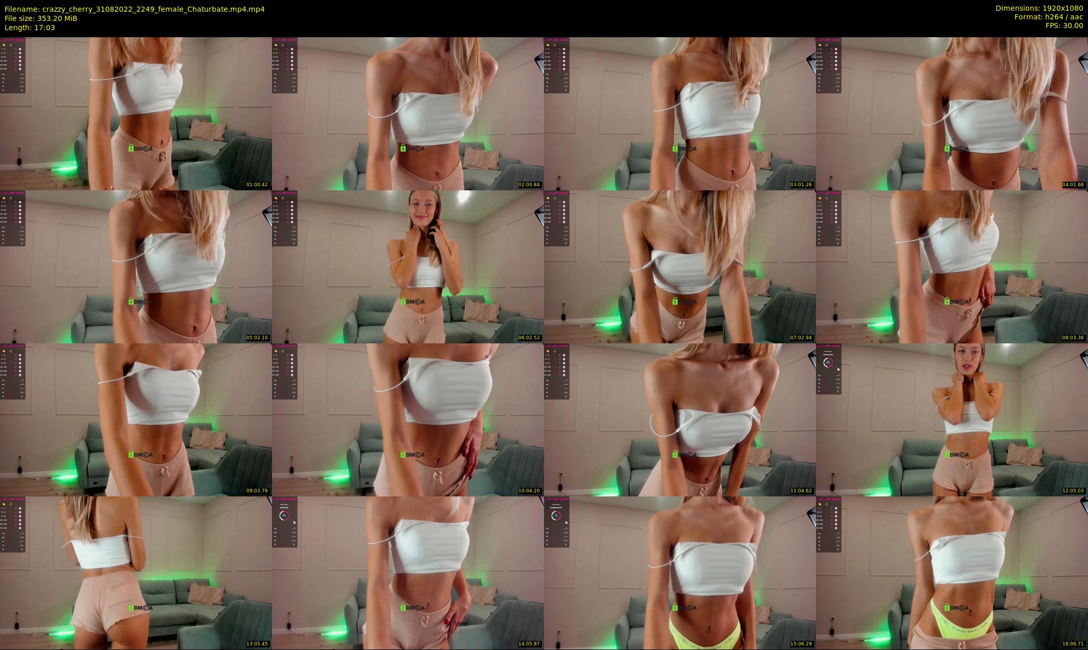 crazzy_cherry — 18 minute Chaturbate female cam show recording, 1080p, Aug 31, 2022