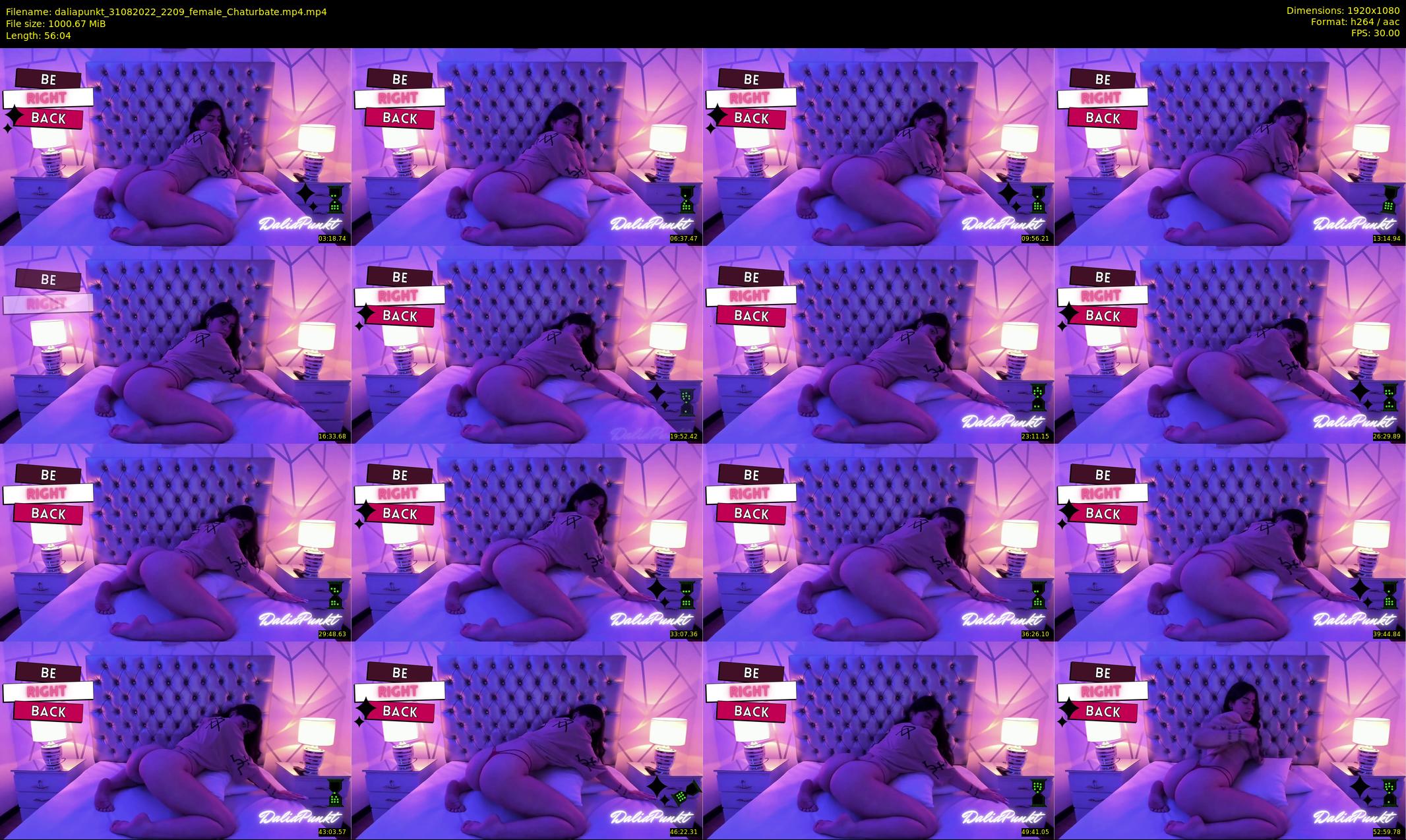 daliapunkt — 57 minute Chaturbate female cam show recording, 1080p, Aug 31, 2022