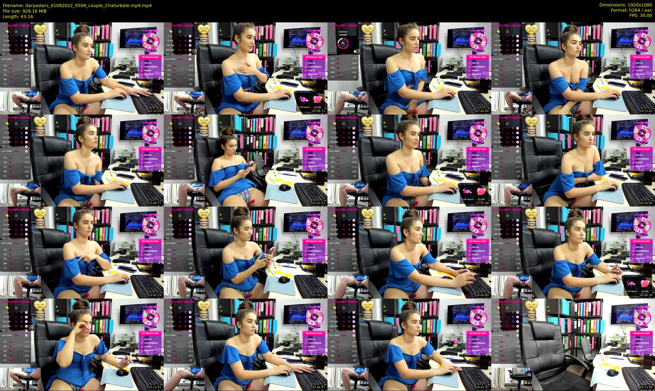 daryastars — 44 minute Chaturbate couple cam show recording, 1080p, Sep 1, 2022