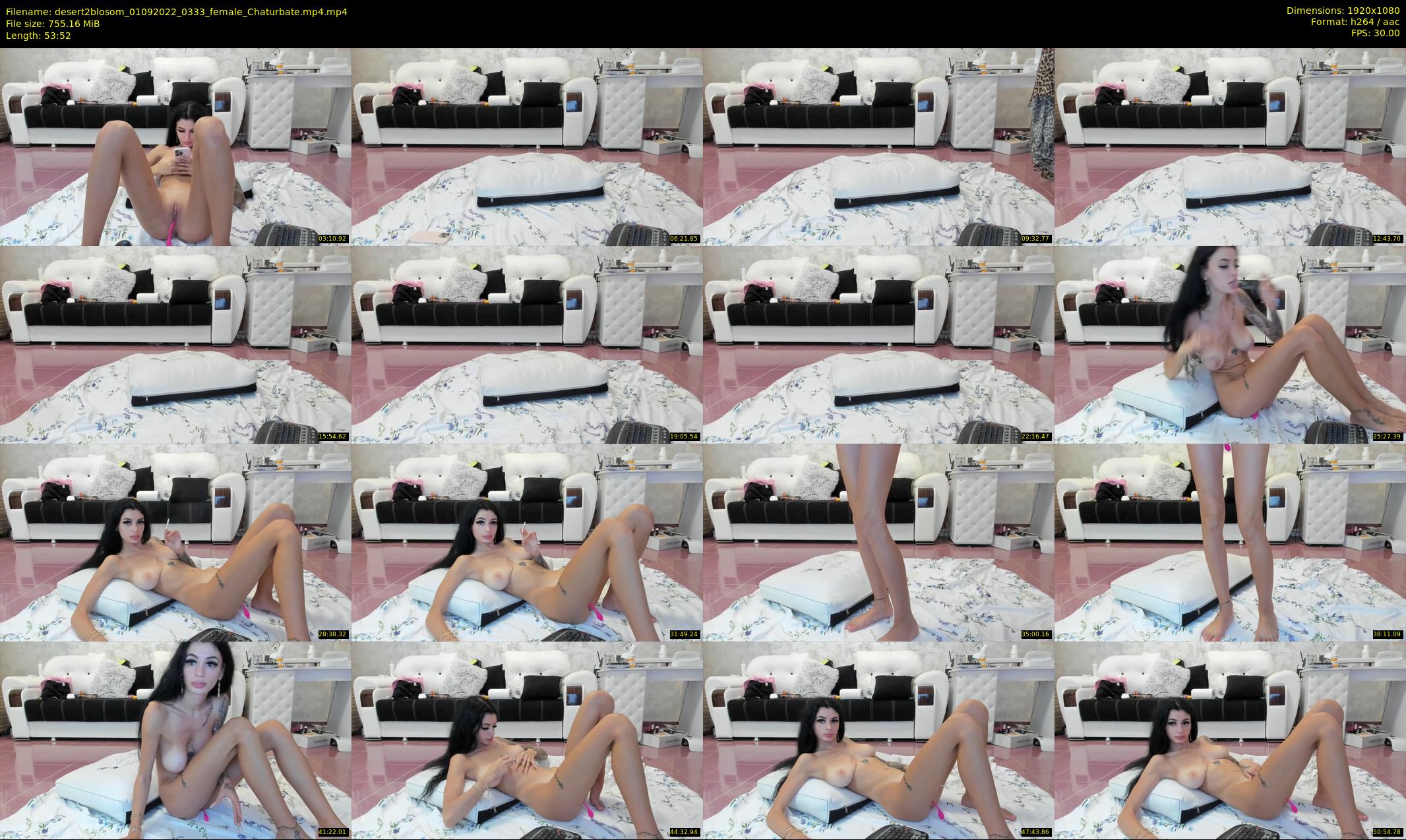 desert2blosom — 54 minute Chaturbate female cam show recording, 1080p, Sep 1, 2022
