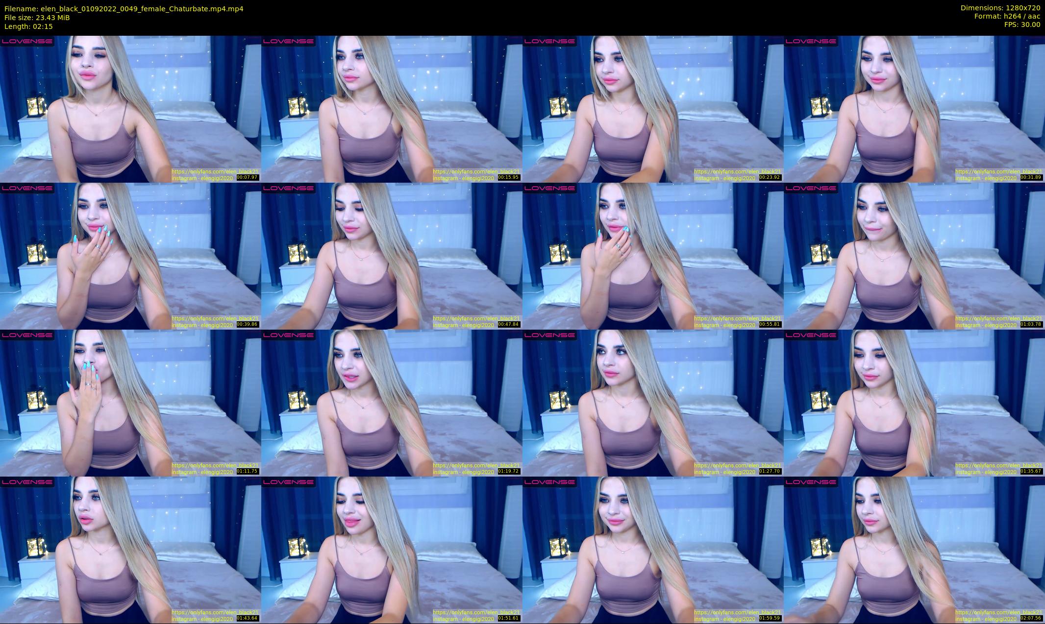 elen_black — 3 minute Chaturbate female cam show recording, 720p, Sep 1, 2022
