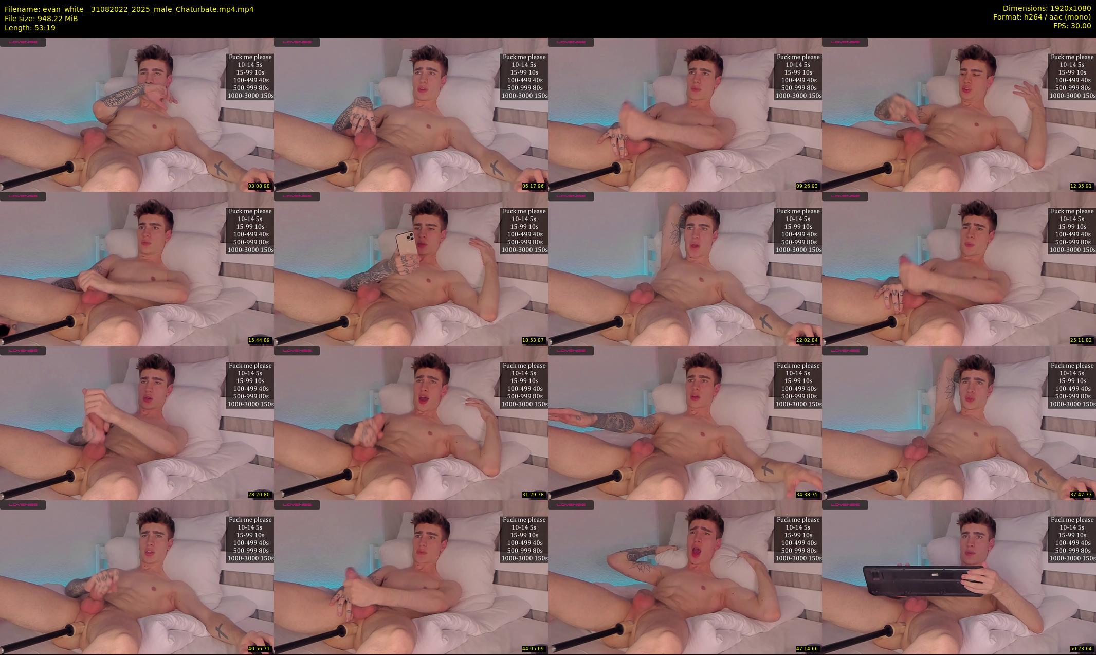 evan_white_ — 54 minute Chaturbate male cam show recording, 1080p, Aug 31, 2022