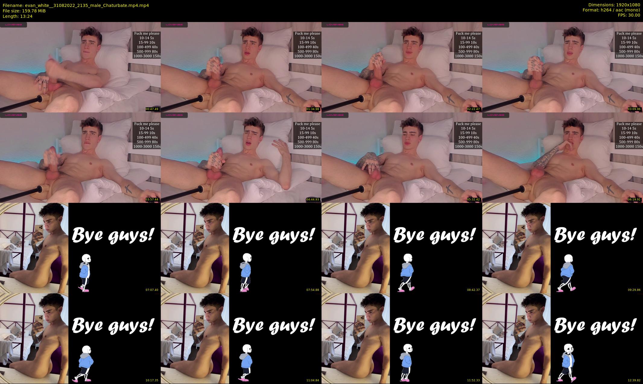 evan_white_ — 14 minute Chaturbate male cam show recording, 1080p, Aug 31, 2022