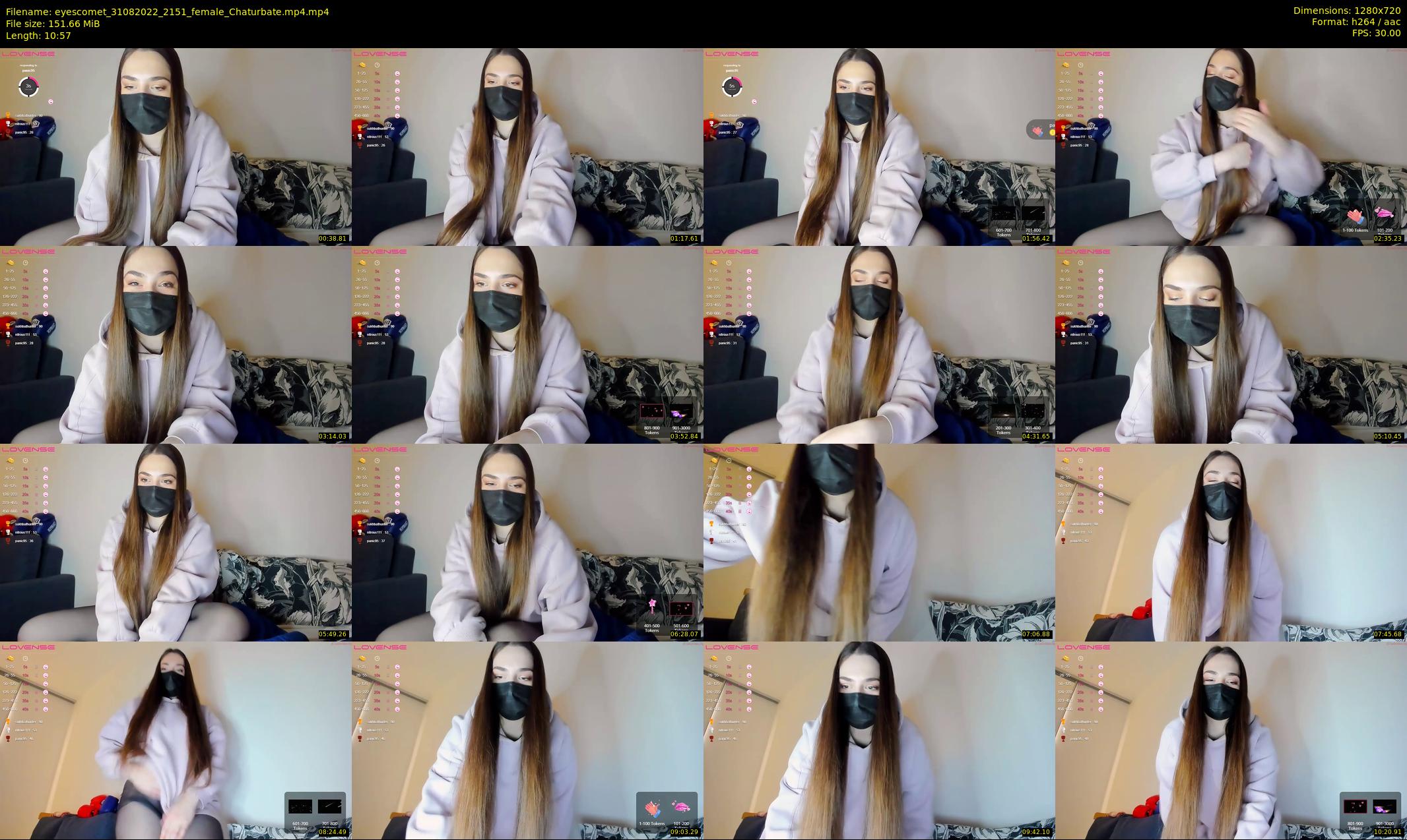 eyescomet — 11 minute Chaturbate female cam show recording, 720p, Aug 31, 2022