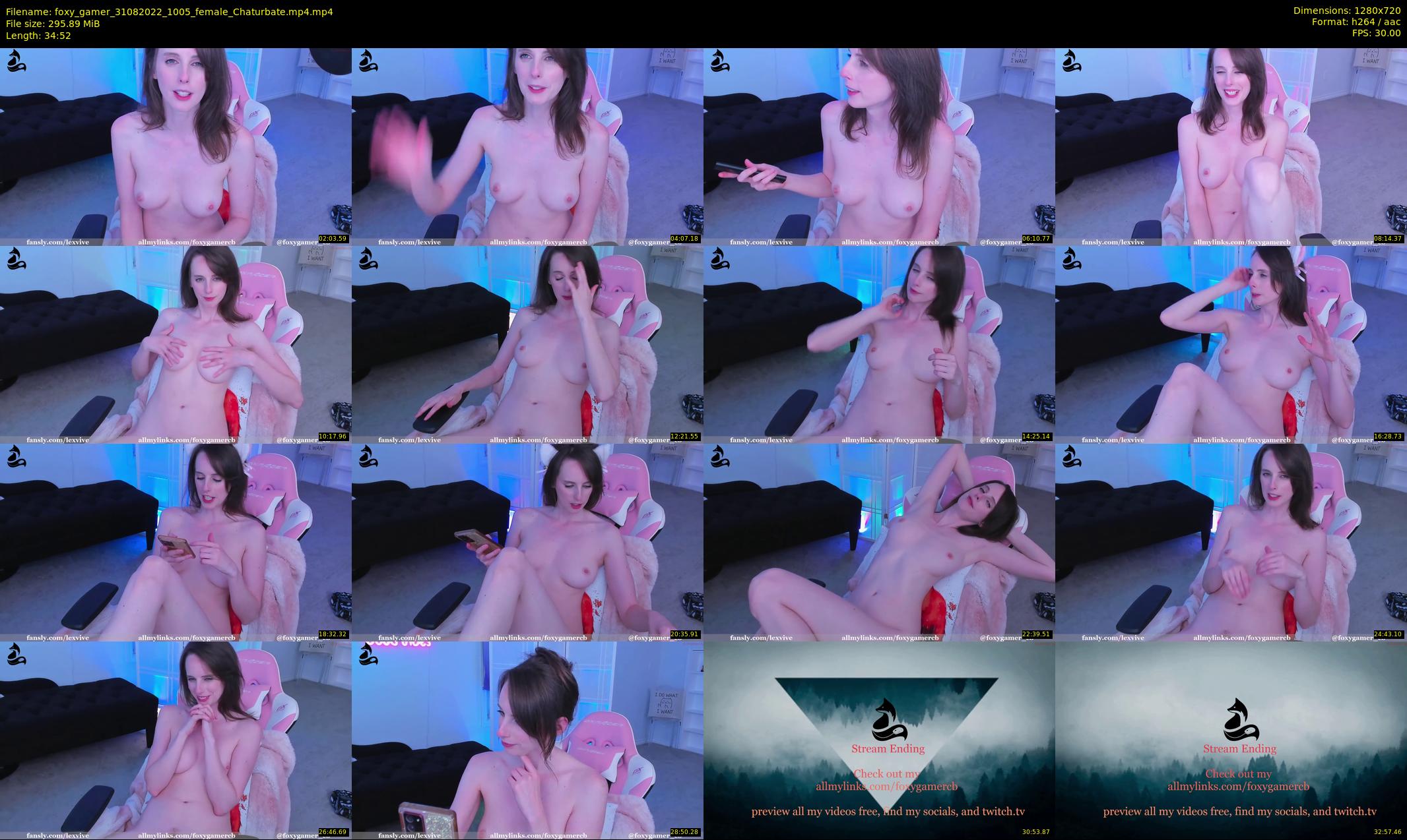foxy_gamer — 35 minute Chaturbate female cam show recording, 720p, Aug 31, 2022