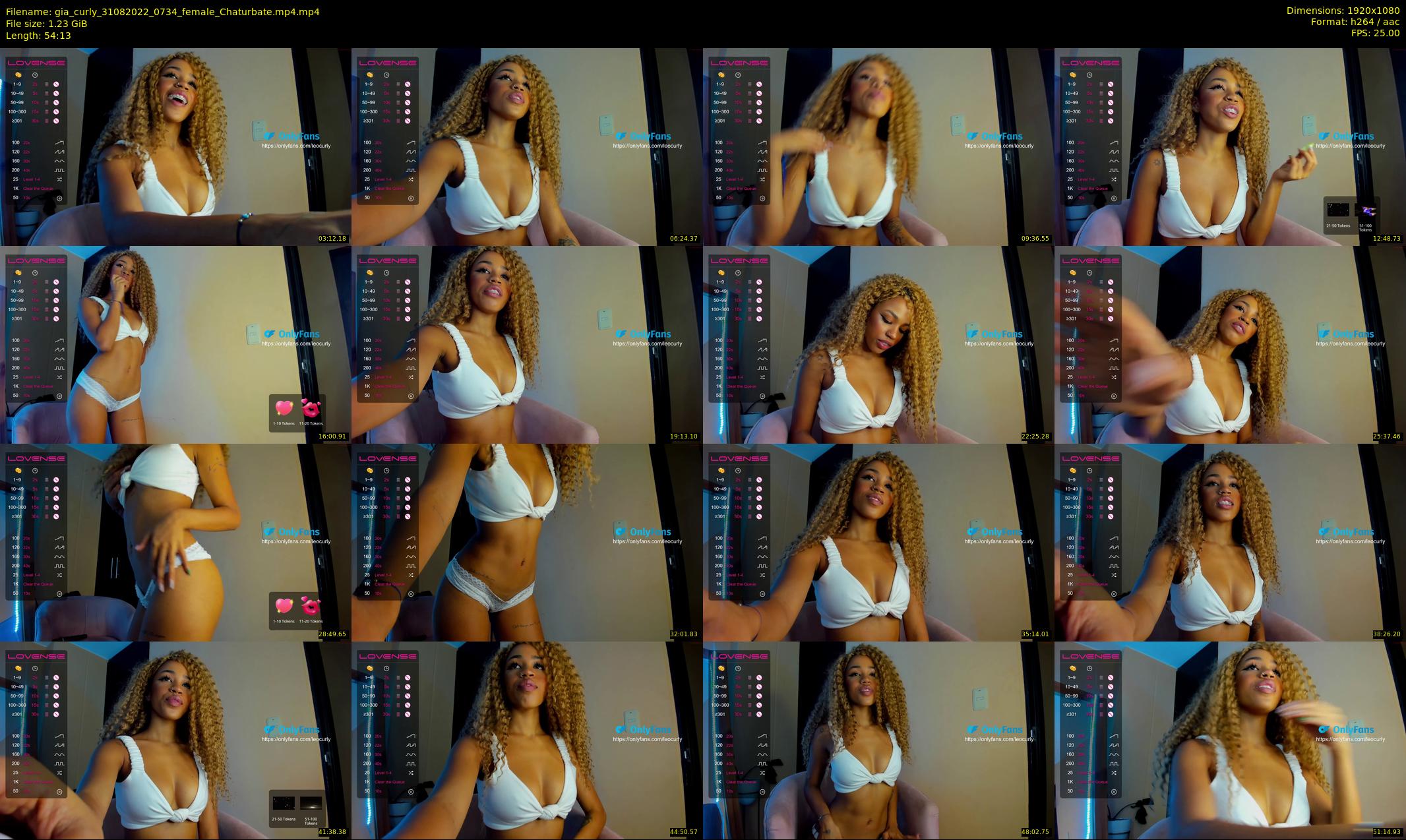 gia_curly — 55 minute Chaturbate female cam show recording, 1080p, Aug 31, 2022