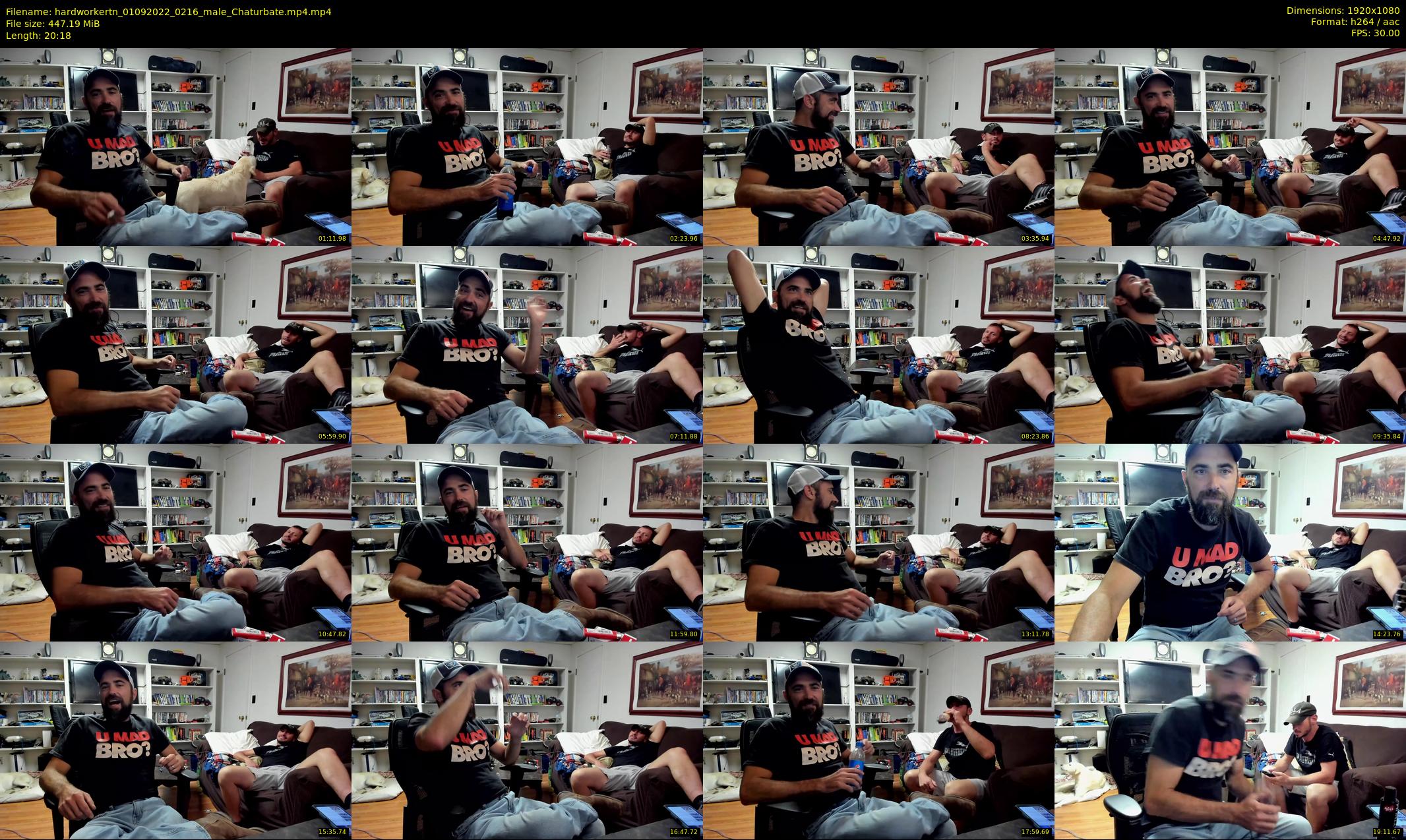 hardworkertn — 21 minute Chaturbate male cam show recording, 1080p, Sep 1, 2022