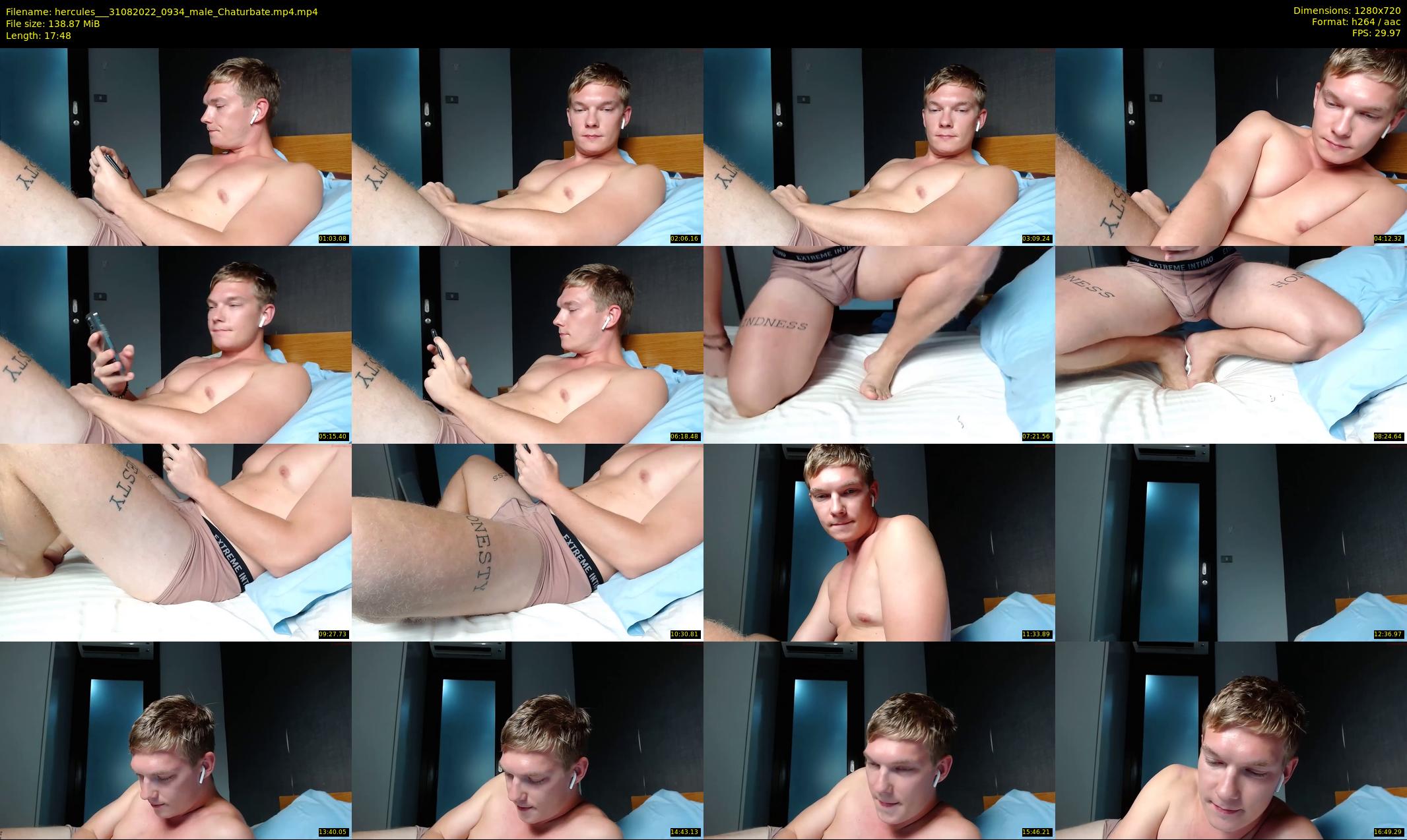 hercules__ — 18 minute Chaturbate male cam show recording, 720p, Aug 31, 2022