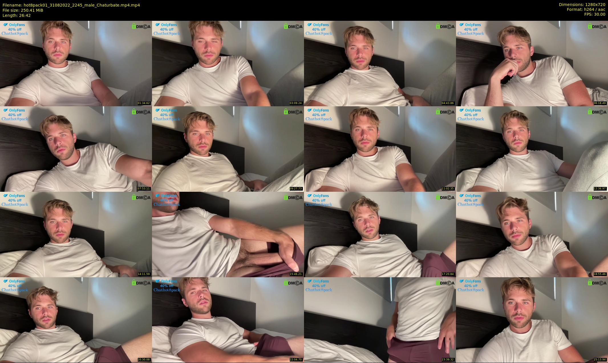 hot8pack01 — 27 minute Chaturbate male cam show recording, 720p, Aug 31, 2022