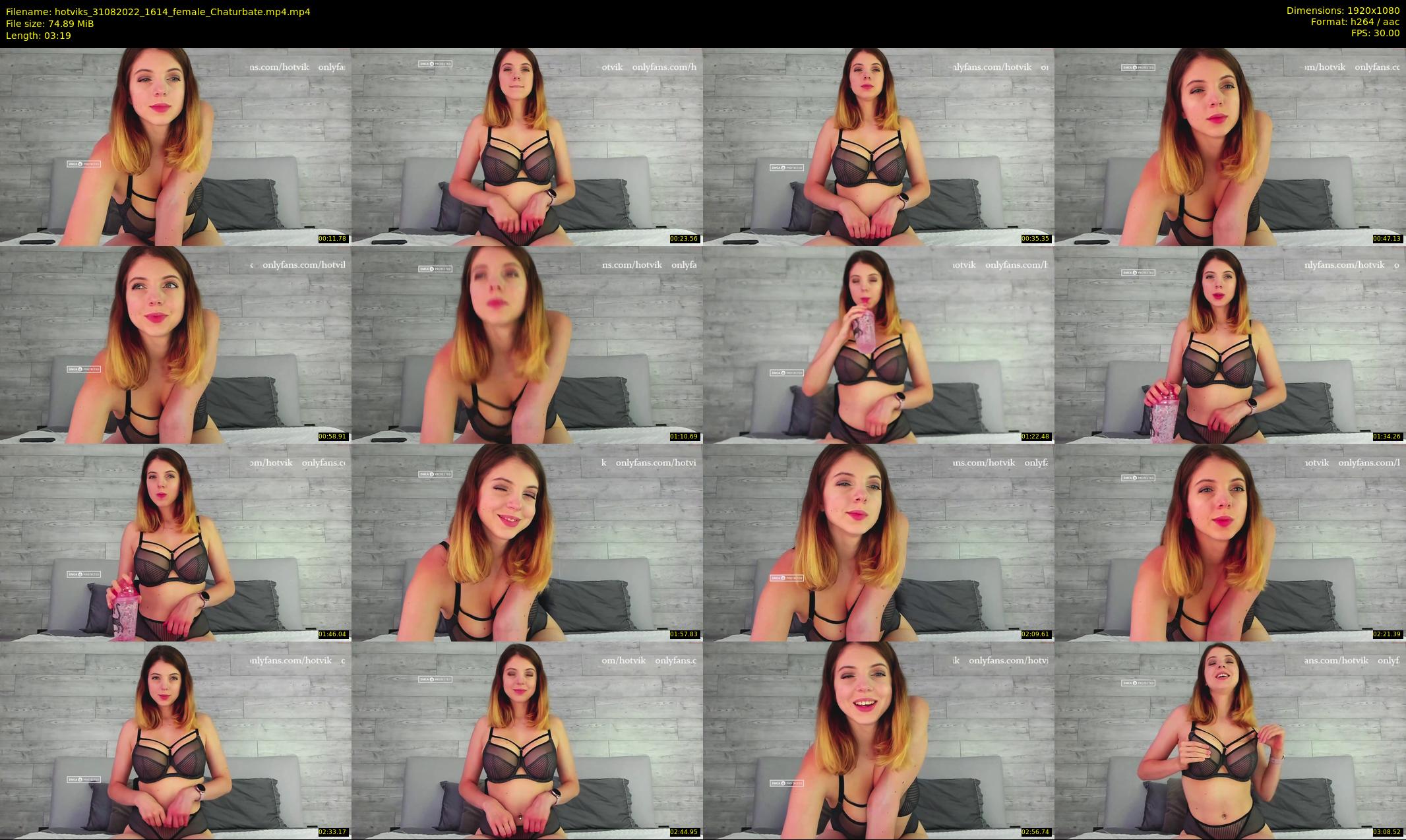 hotviks — 4 minute Chaturbate female cam show recording, 1080p, Aug 31, 2022