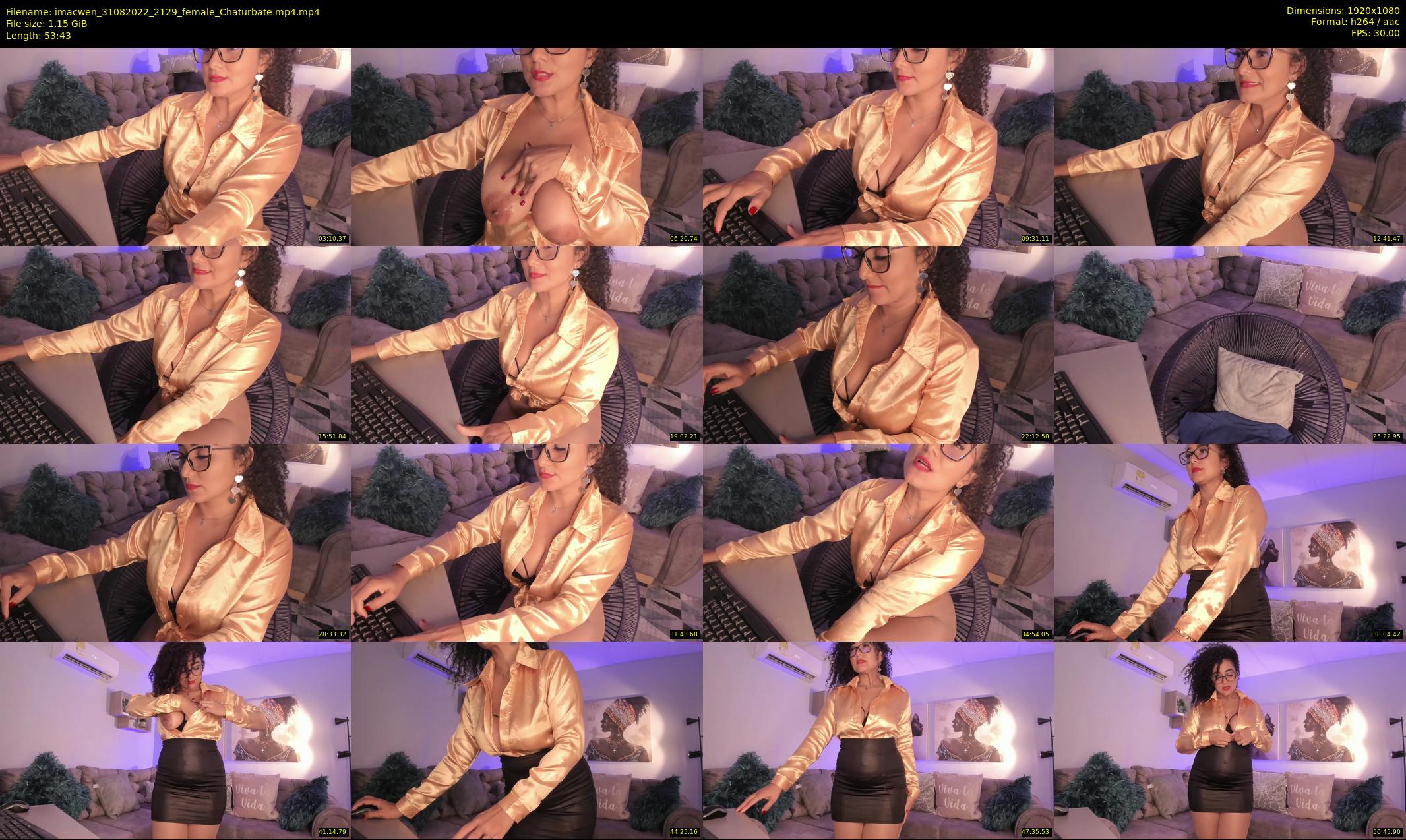 imacwen — 54 minute Chaturbate female cam show recording, 1080p, Aug 31, 2022