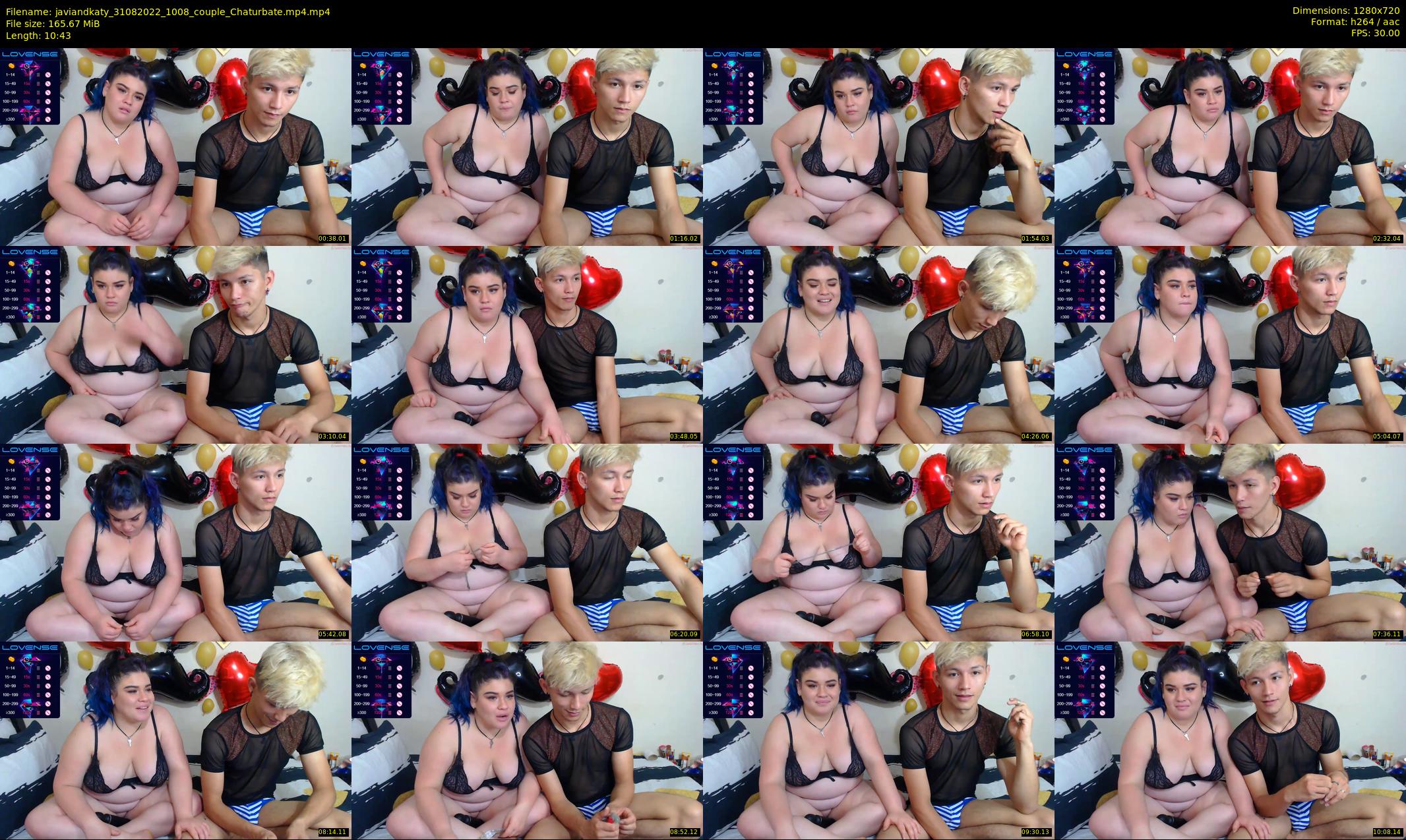 javiandkaty — 11 minute Chaturbate couple cam show recording, 720p, Aug 31, 2022