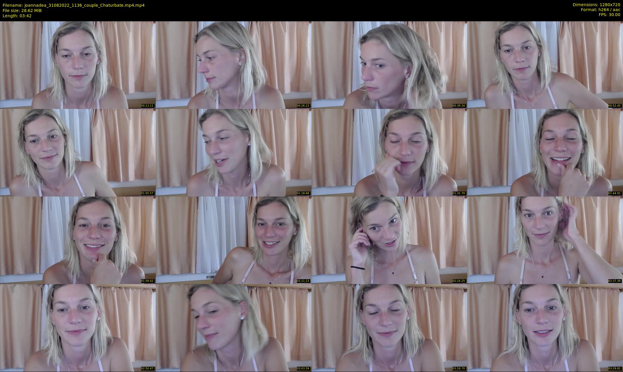 joannadea — 4 minute Chaturbate female cam show recording, 720p, Aug 31, 2022