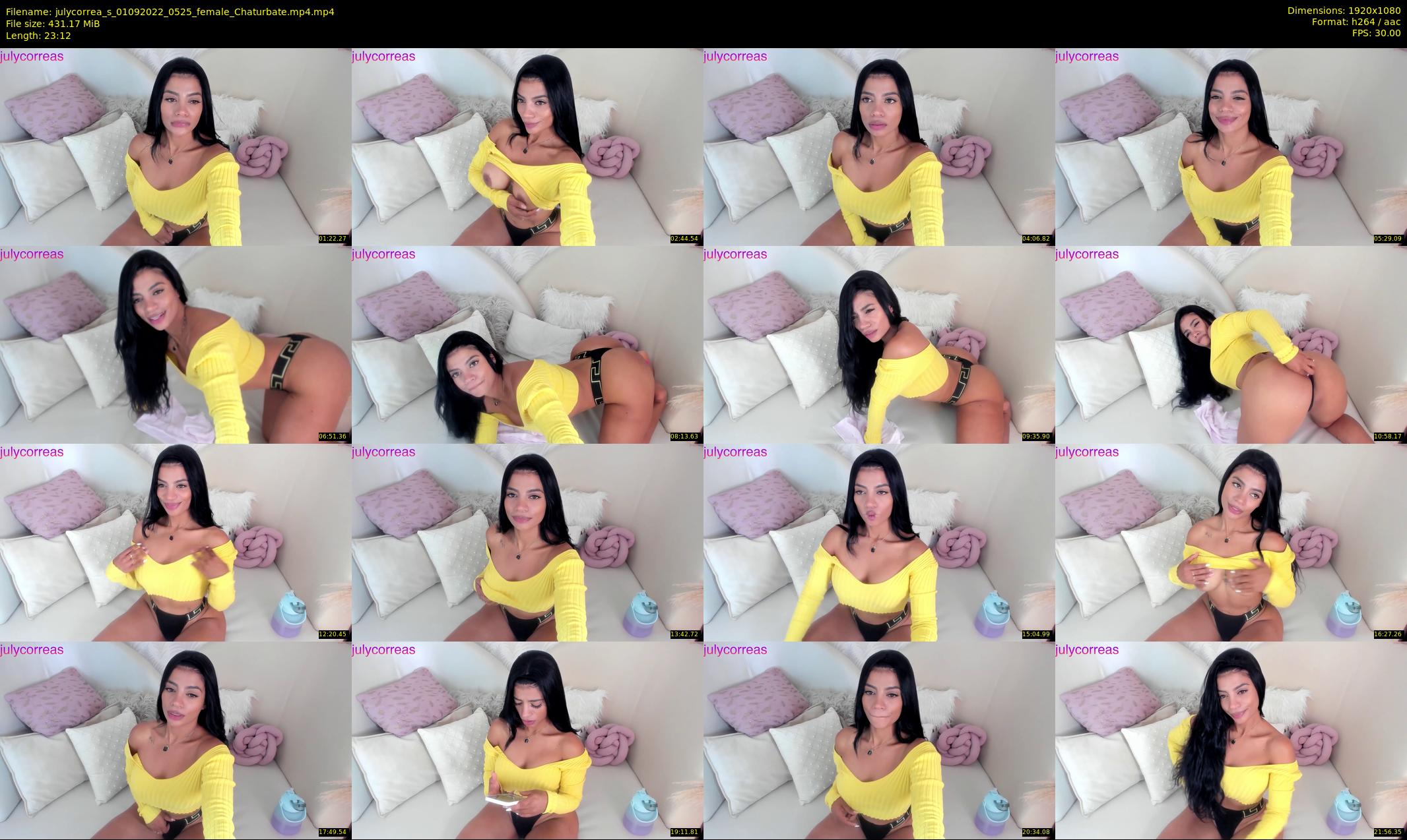 julycorrea_s — 24 minute Chaturbate female cam show recording, 1080p, Sep 1, 2022
