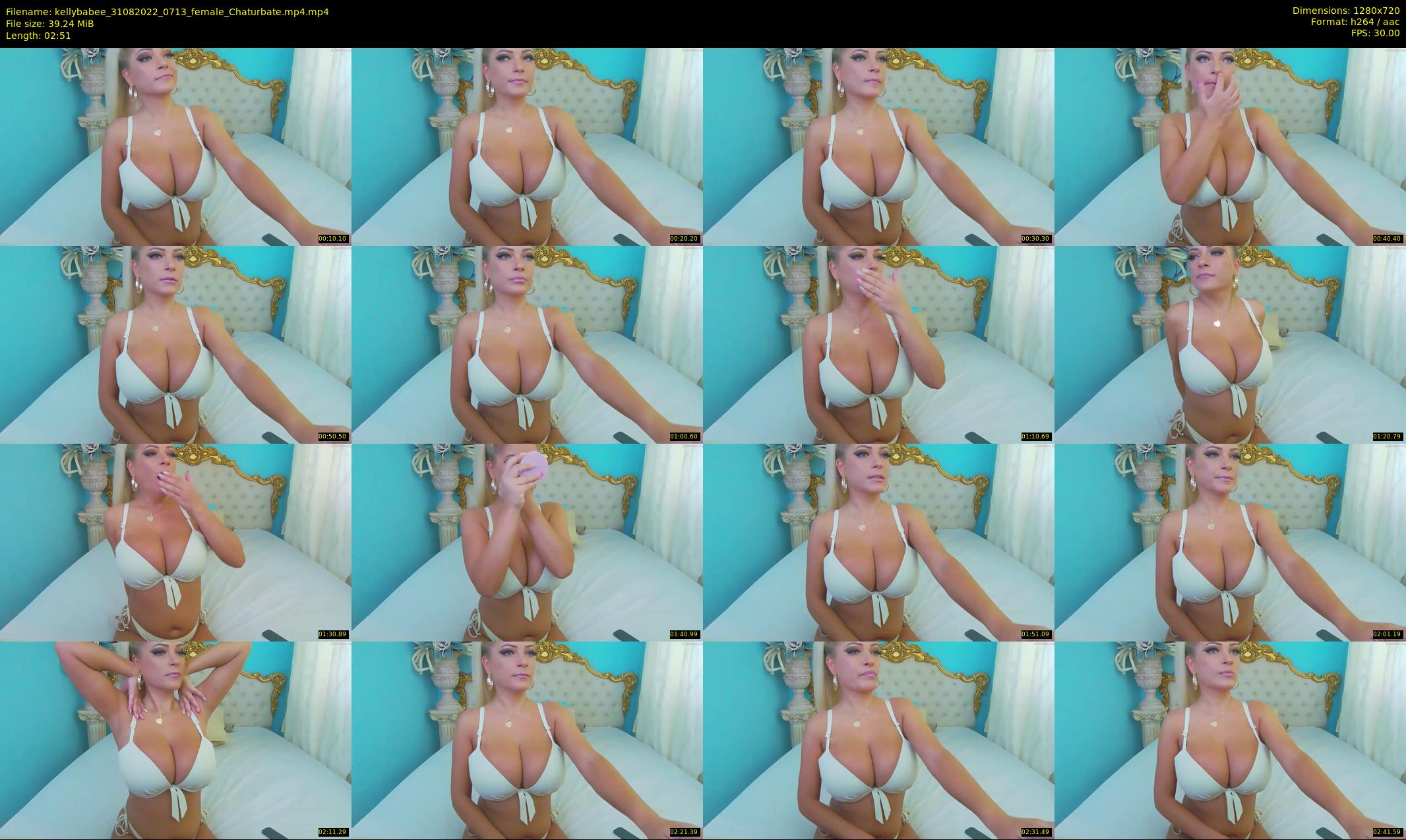 kellybabee — 3 minute Chaturbate female cam show recording, 720p, Aug 31, 2022
