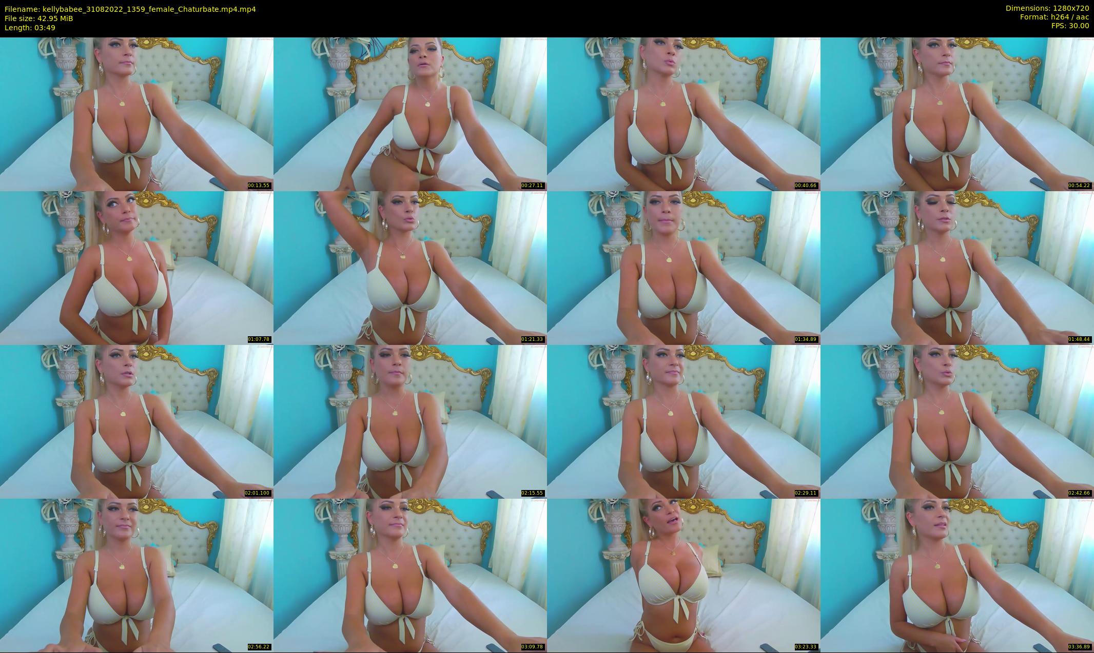 kellybabee — 4 minute Chaturbate female cam show recording, 720p, Aug 31, 2022