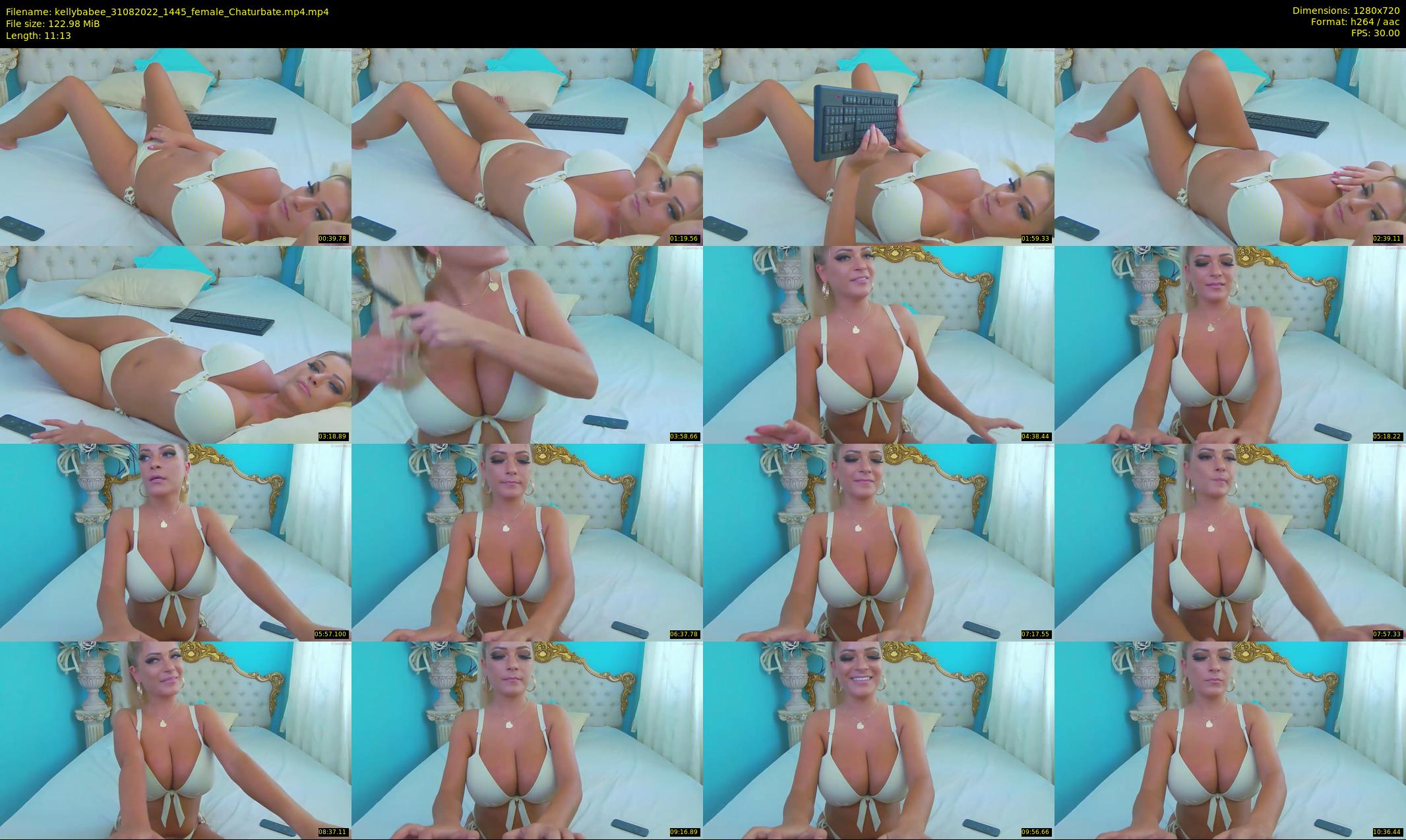 kellybabee — 12 minute Chaturbate female cam show recording, 720p, Aug 31, 2022