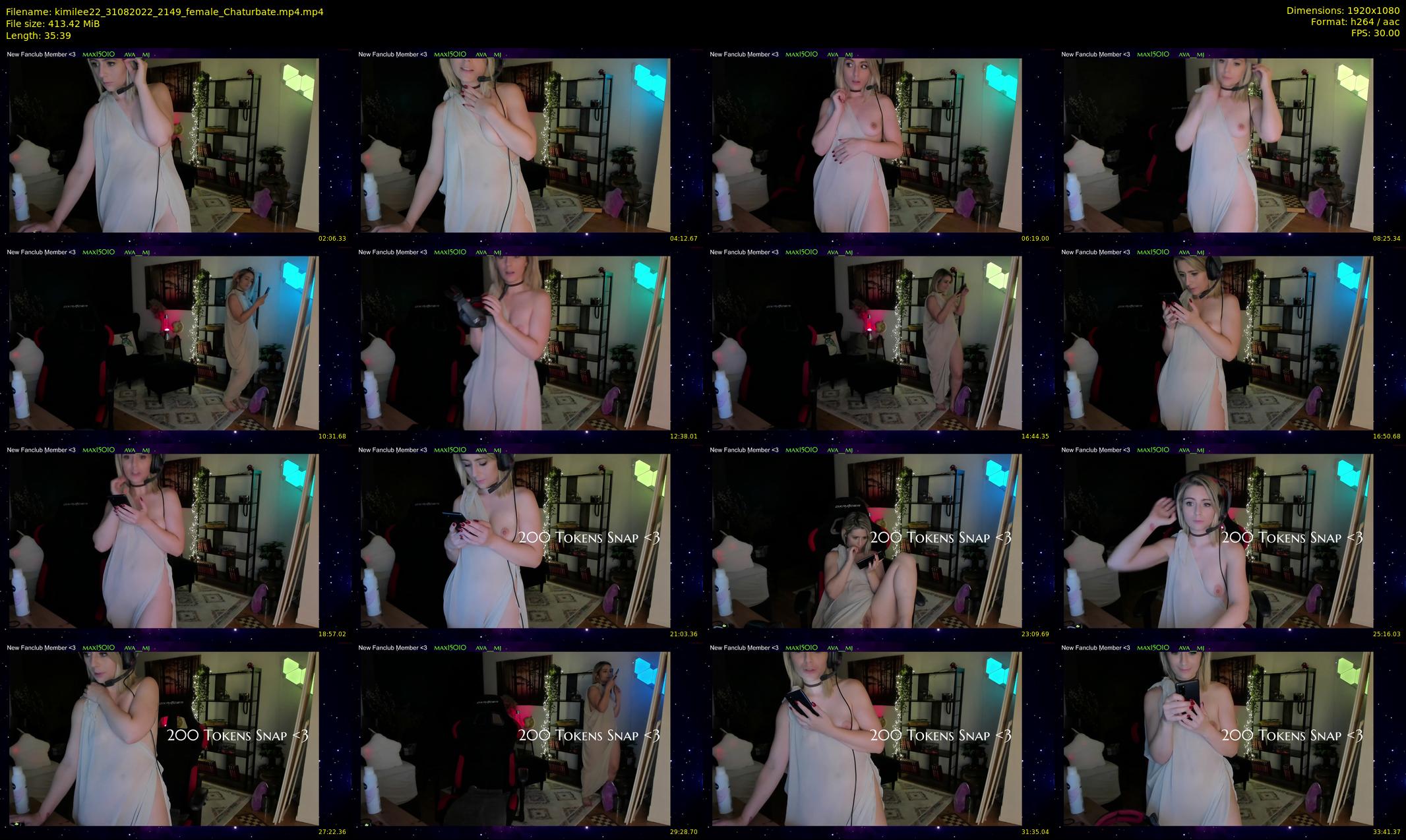 kimilee22 — 36 minute Chaturbate female cam show recording, 1080p, Aug 31, 2022