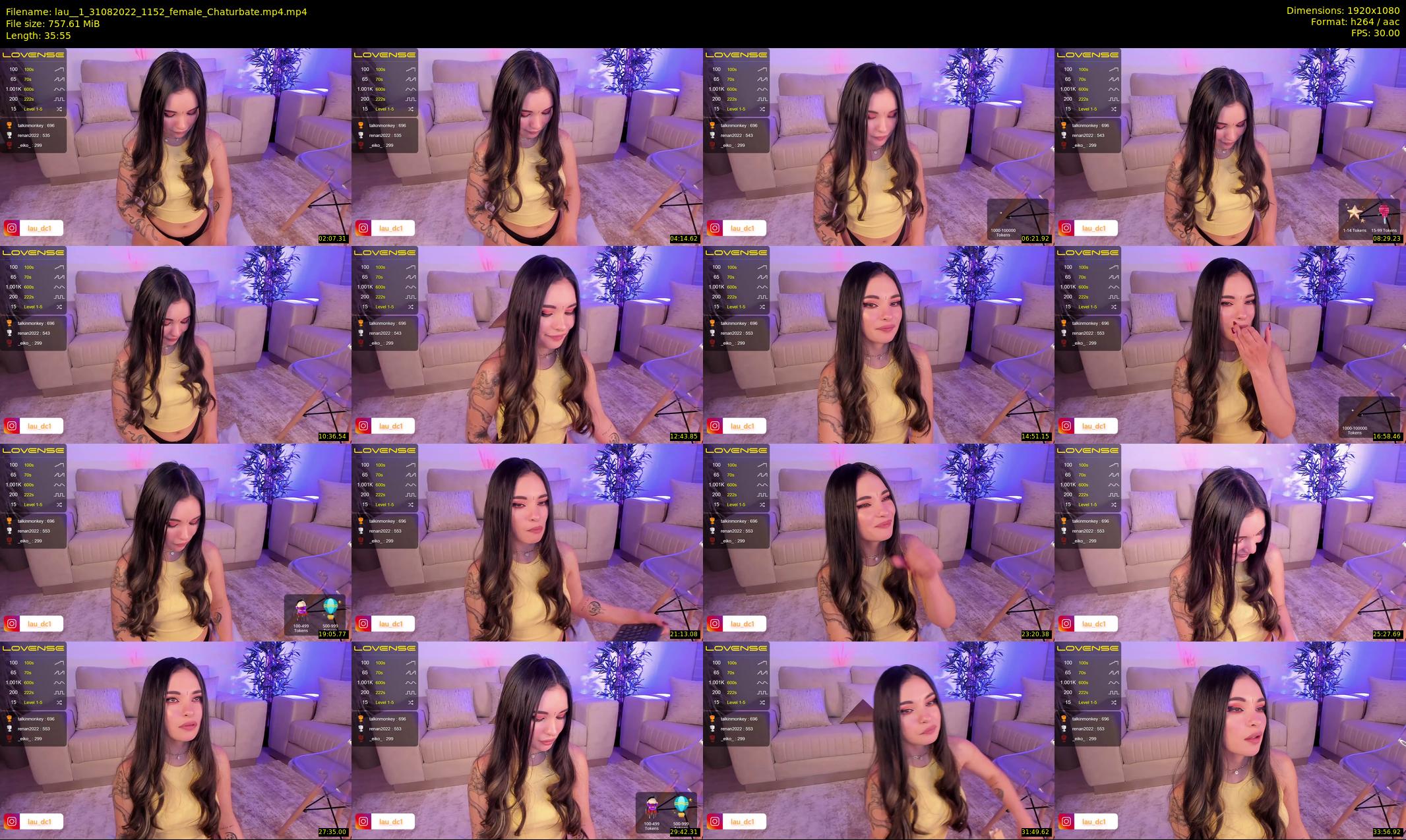 lau__1 — 36 minute Chaturbate female cam show recording, 1080p, Aug 31, 2022