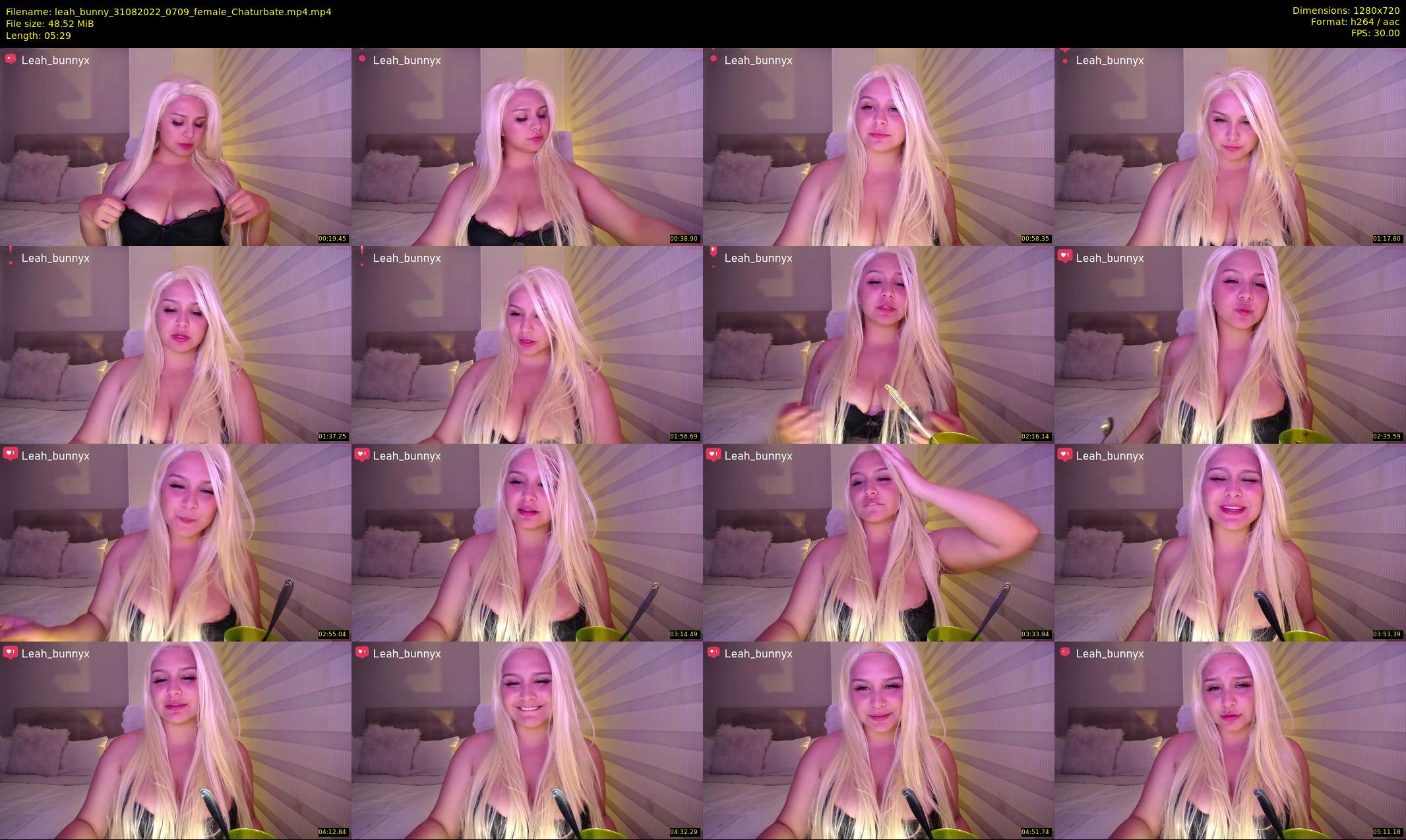 leah_bunny — 6 minute Chaturbate female cam show recording, 720p, Aug 31, 2022