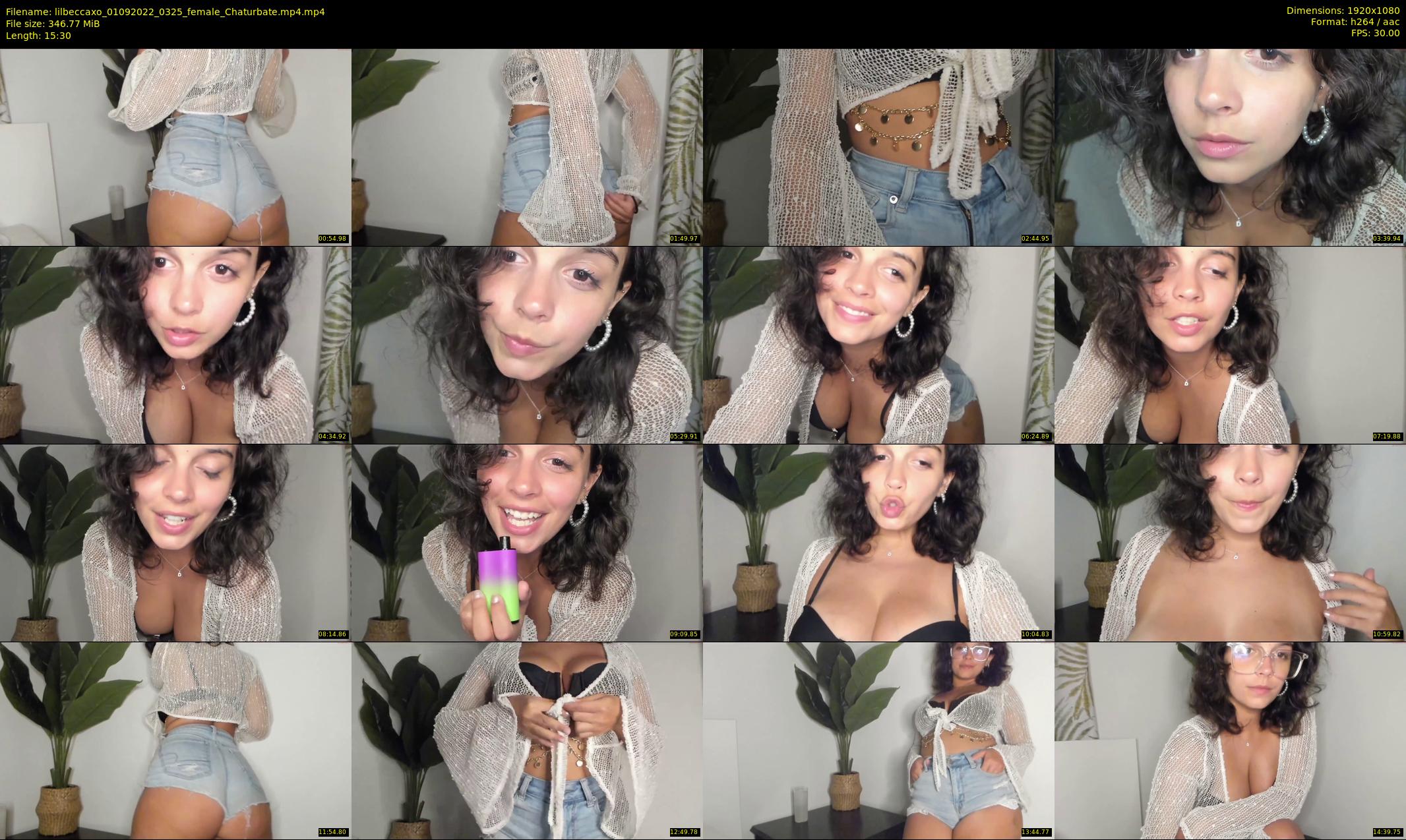 lilbeccaxo — 16 minute Chaturbate female cam show recording, 1080p, Sep 1, 2022