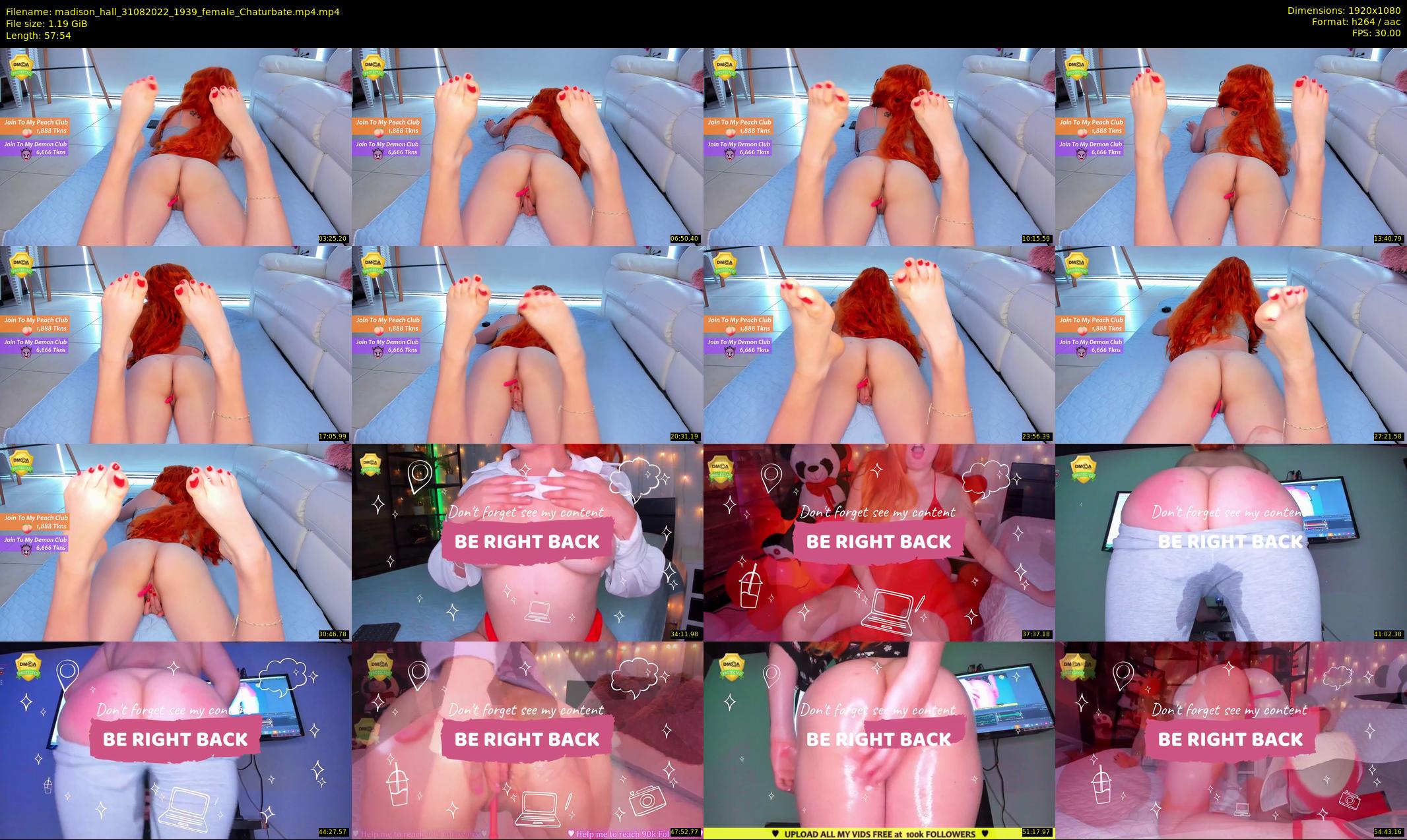 madison_hall — 58 minute Chaturbate female cam show recording, 1080p, Aug 31, 2022