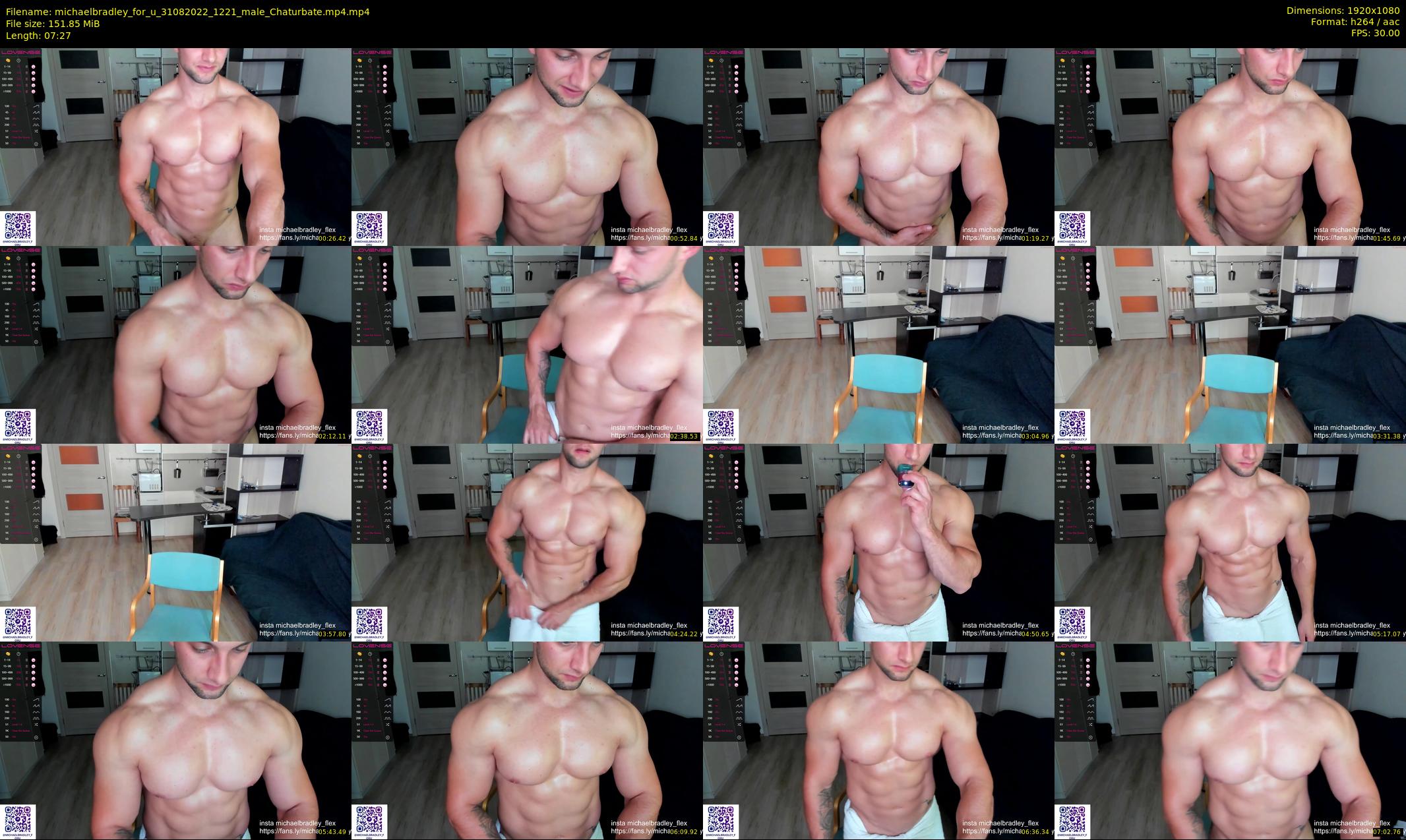 michaelbradley_for_u — 8 minute Chaturbate male cam show recording, 1080p, Aug 31, 2022