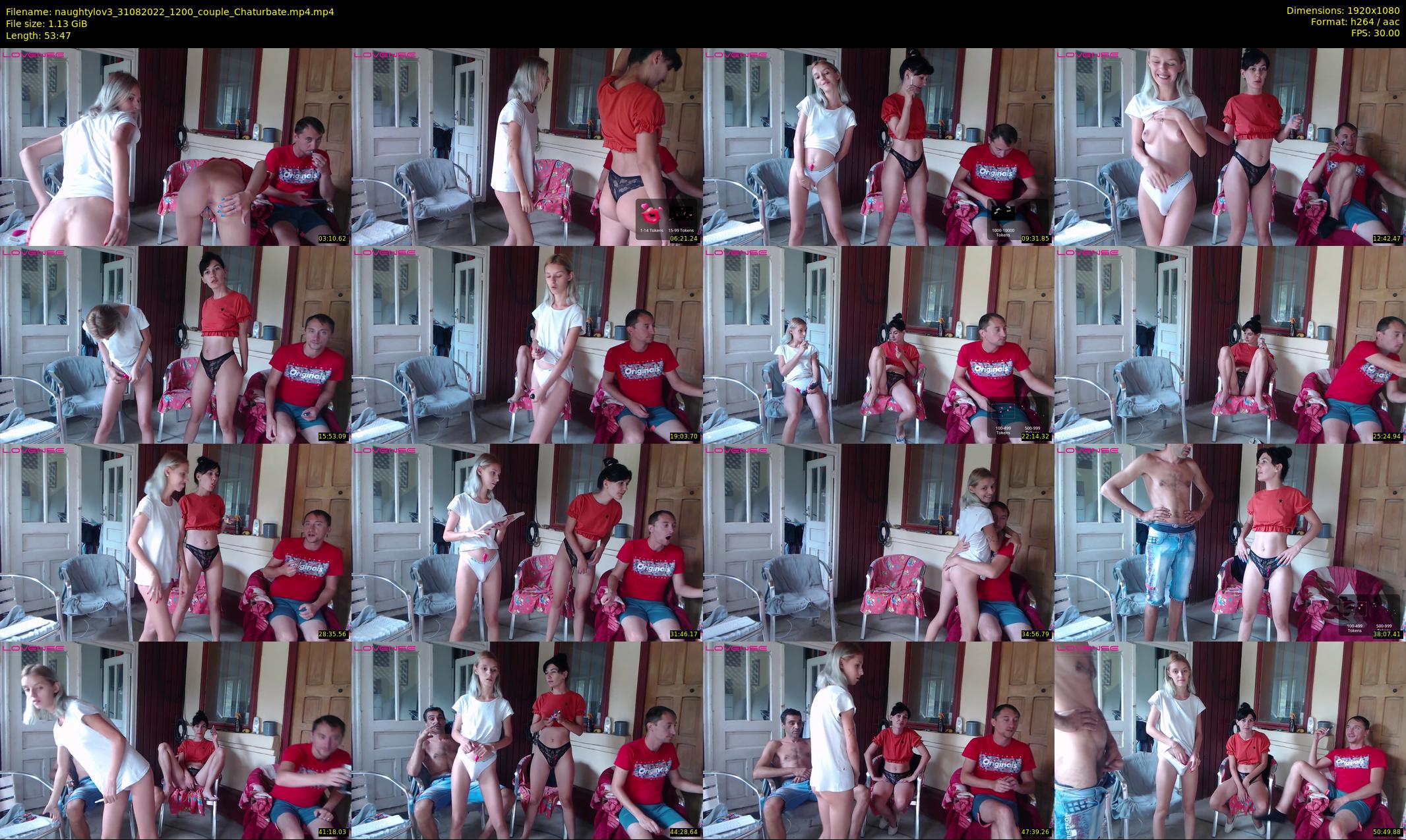 naughtylov3 — 54 minute Chaturbate couple cam show recording, 1080p, Aug 31, 2022