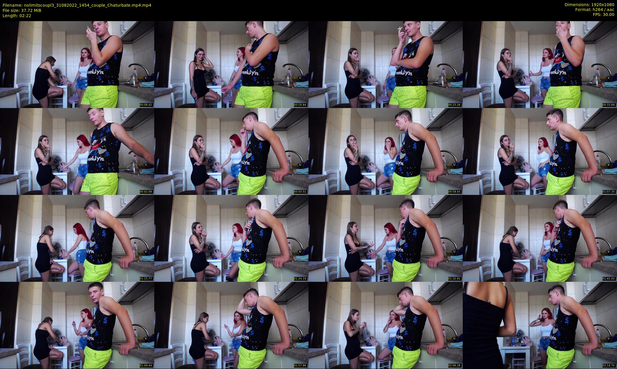 nolimitscoupl3 — 3 minute Chaturbate couple cam show recording, 1080p, Aug 31, 2022