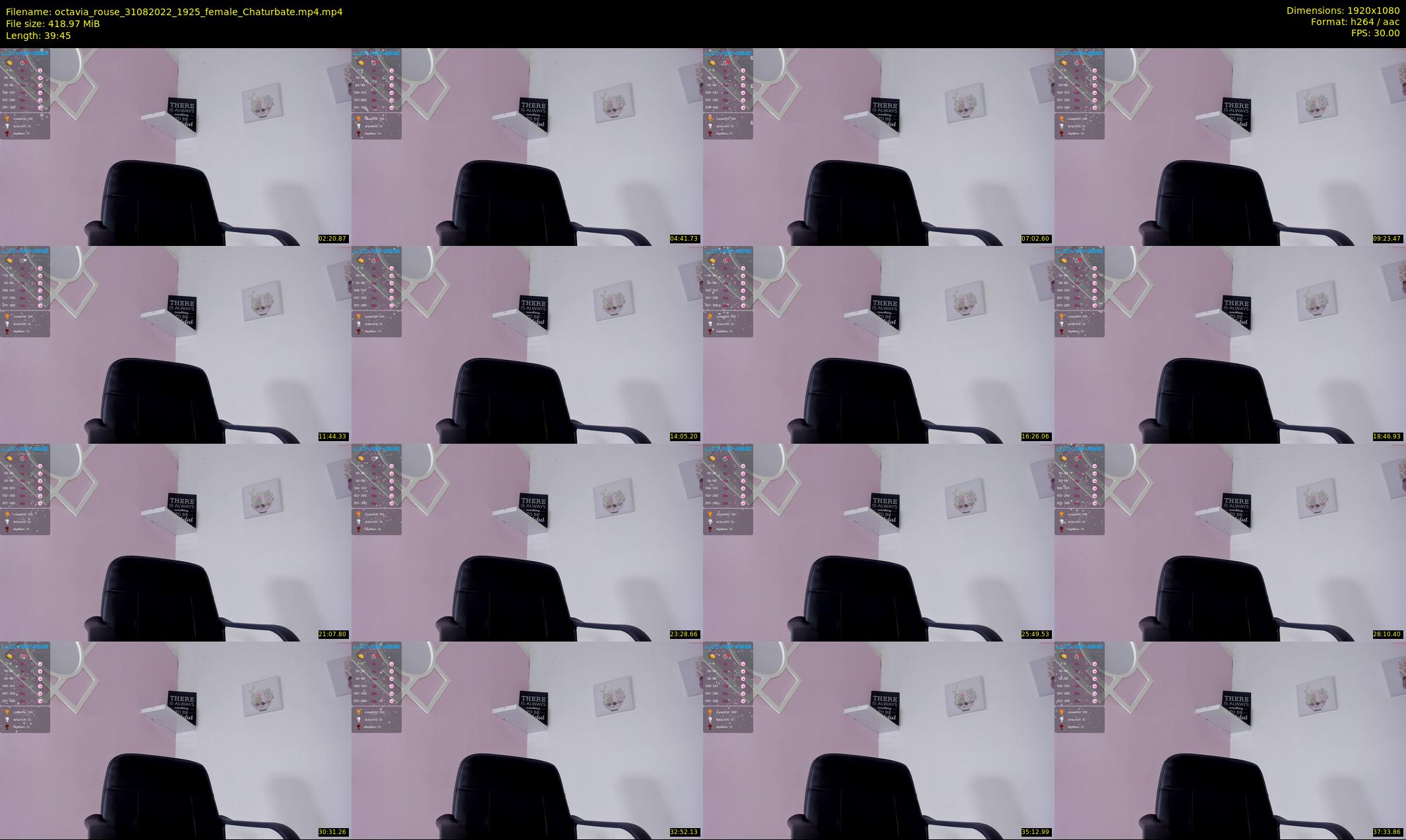 octavia_rouse — 40 minute Chaturbate female cam show recording, 1080p, Aug 31, 2022