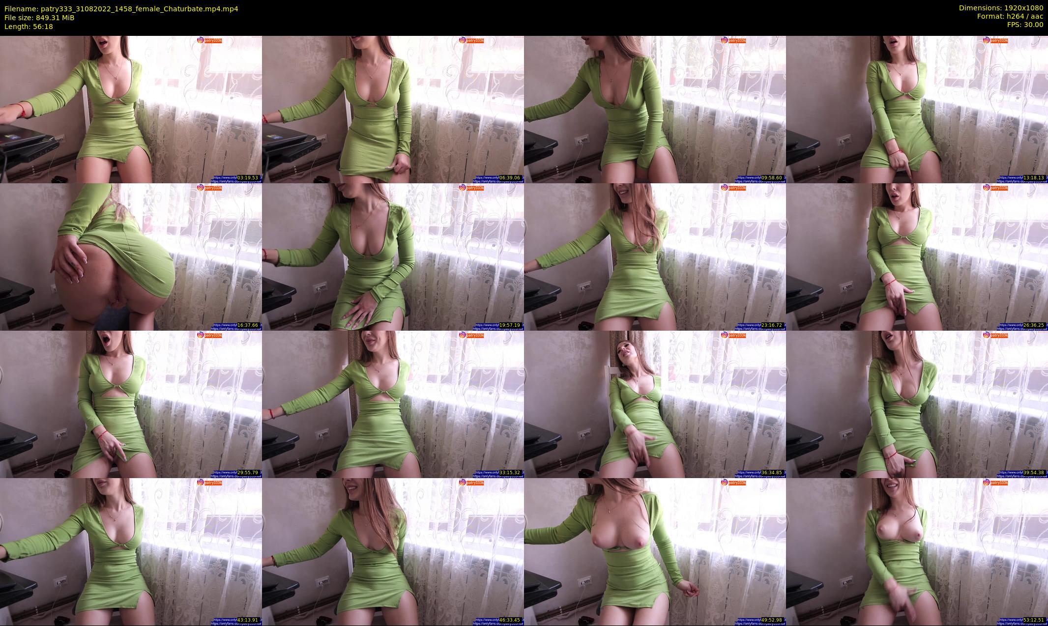 patry333 — 57 minute Chaturbate female cam show recording, 1080p, Aug 31, 2022