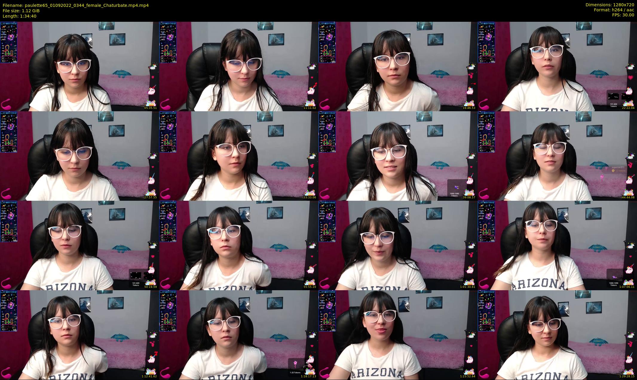 paulette65 — 95 minute Chaturbate female cam show recording, 720p, Sep 1, 2022