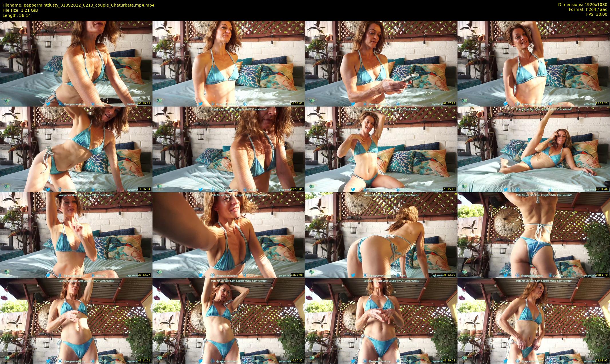 peppermintdusty — 57 minute Chaturbate couple cam show recording, 1080p, Sep 1, 2022