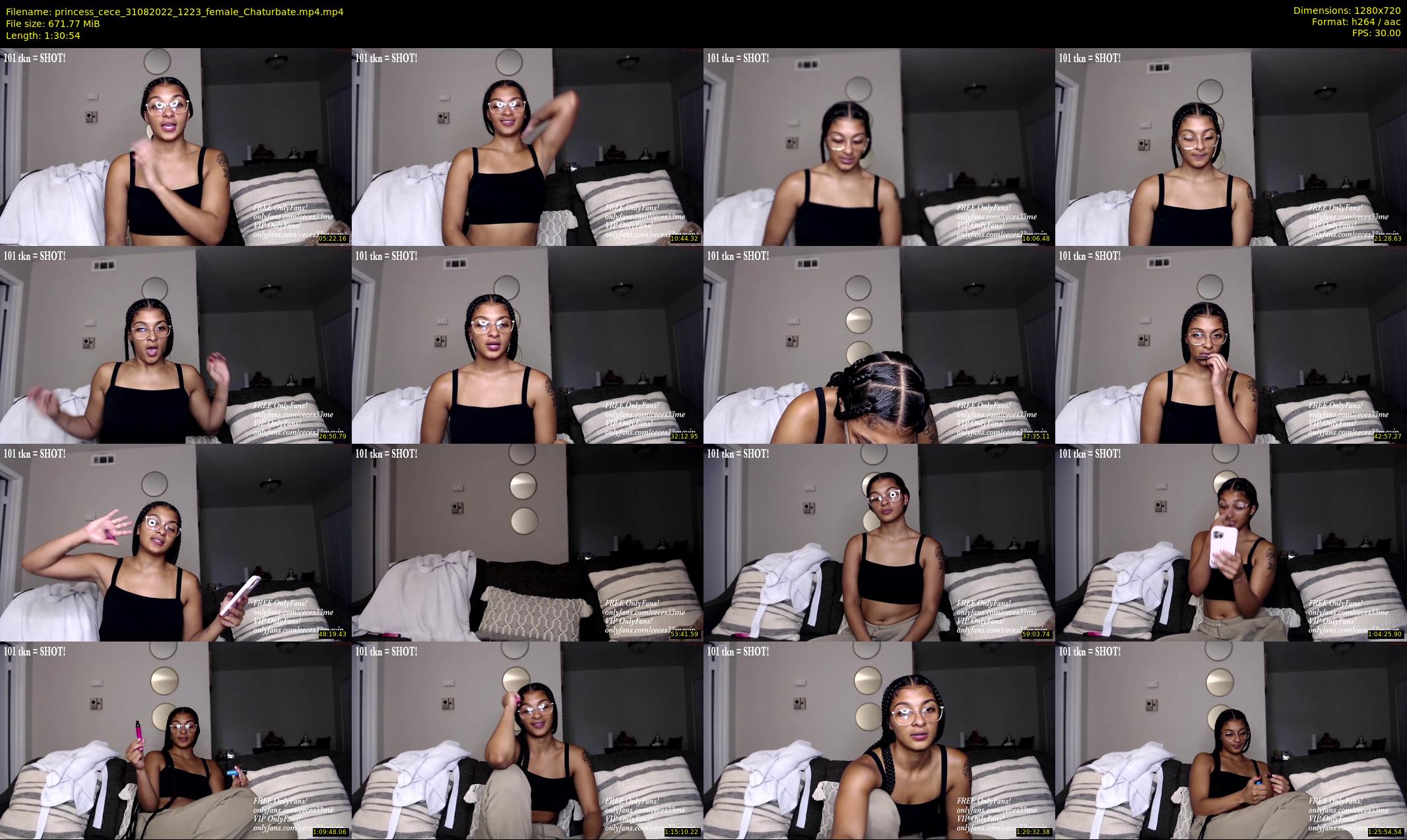 princess_cece — 91 minute Chaturbate female cam show recording, 720p, Aug 31, 2022