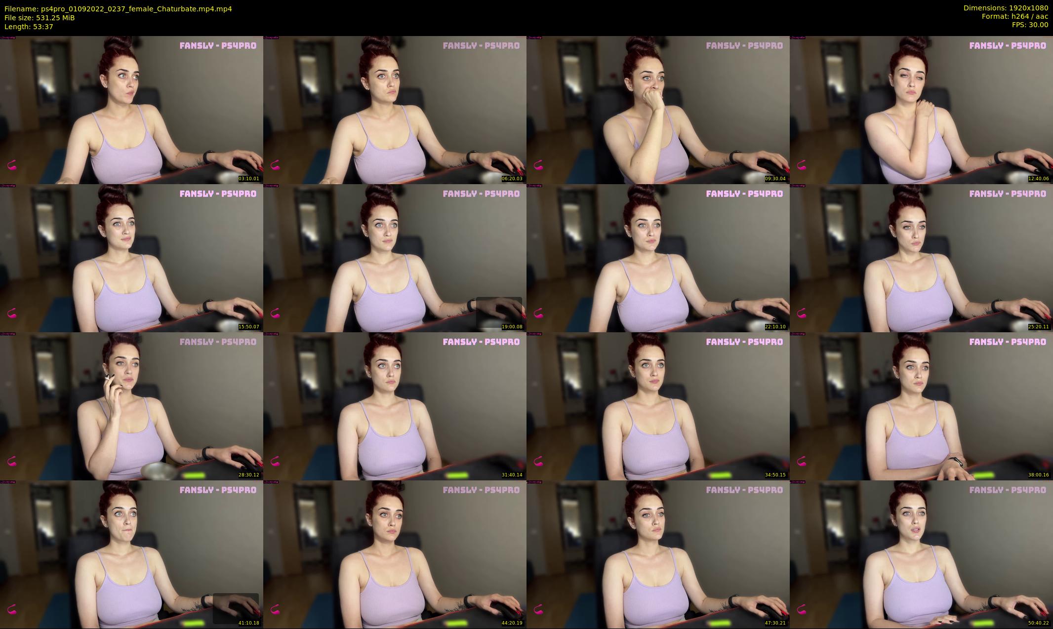 ps4pro — 54 minute Chaturbate female cam show recording, 1080p, Sep 1, 2022