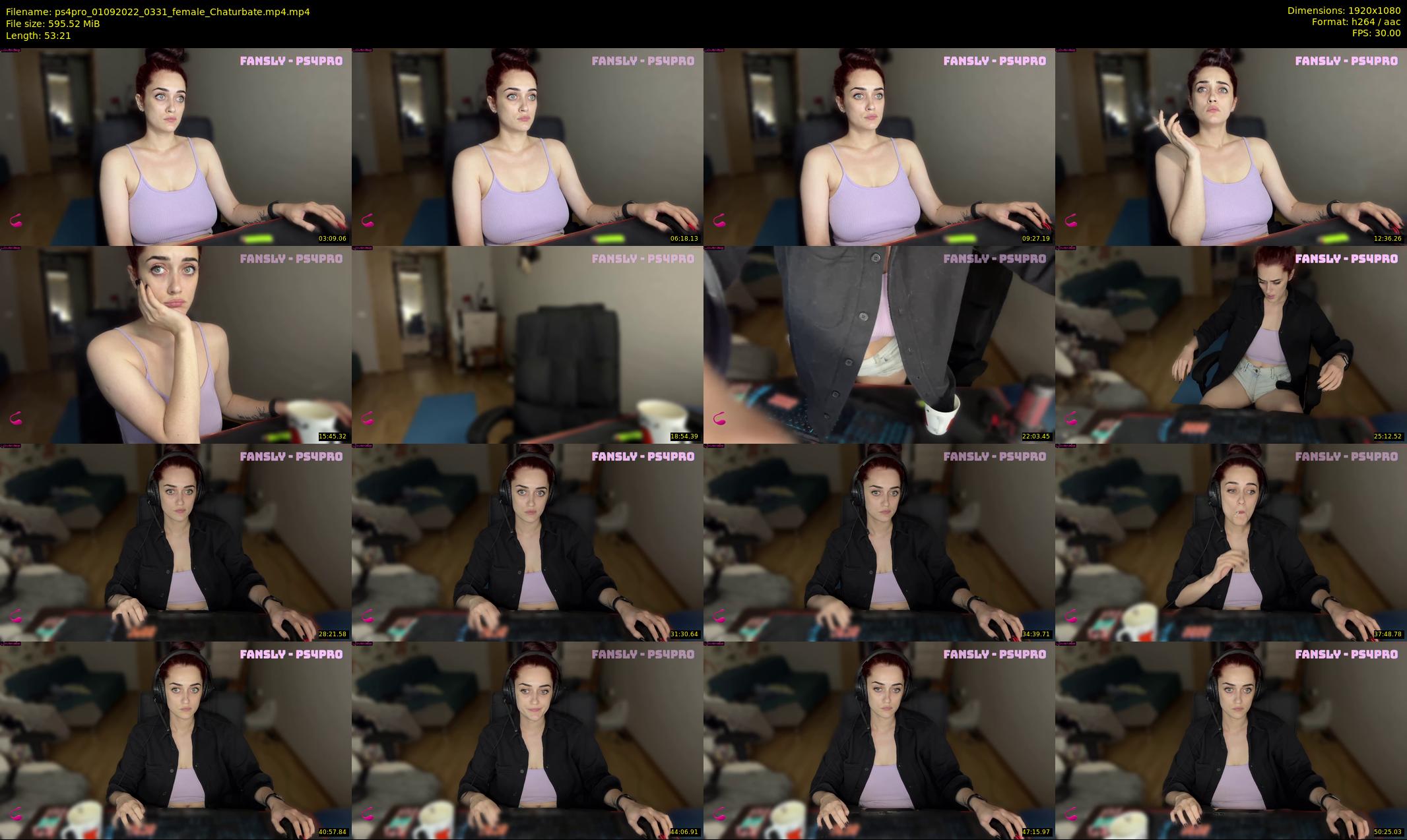 ps4pro — 54 minute Chaturbate female cam show recording, 1080p, Sep 1, 2022