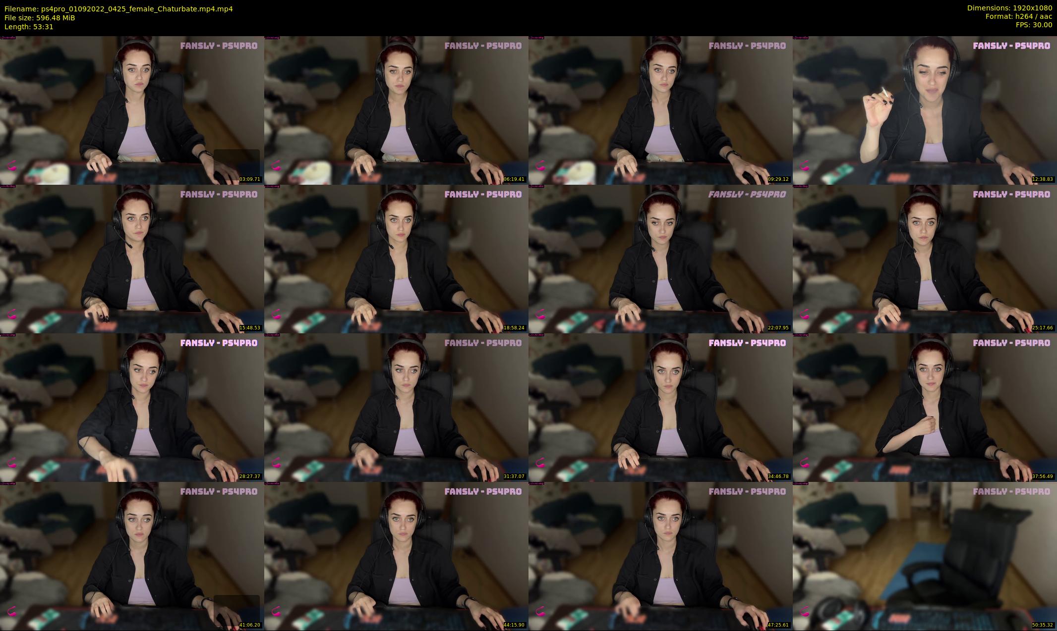 ps4pro — 54 minute Chaturbate female cam show recording, 1080p, Sep 1, 2022