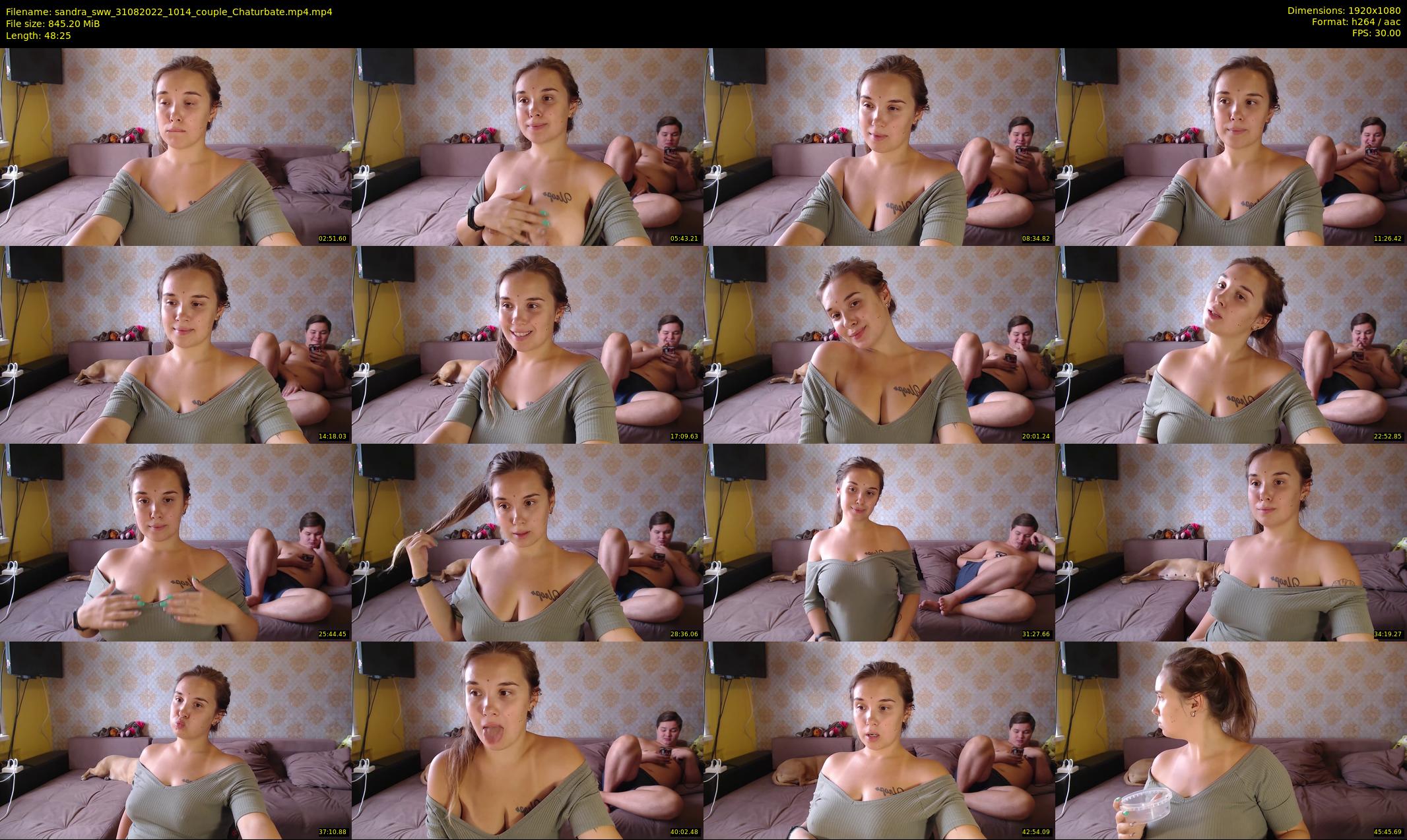 sandra_sww — 49 minute Chaturbate couple cam show recording, 1080p, Aug 31, 2022